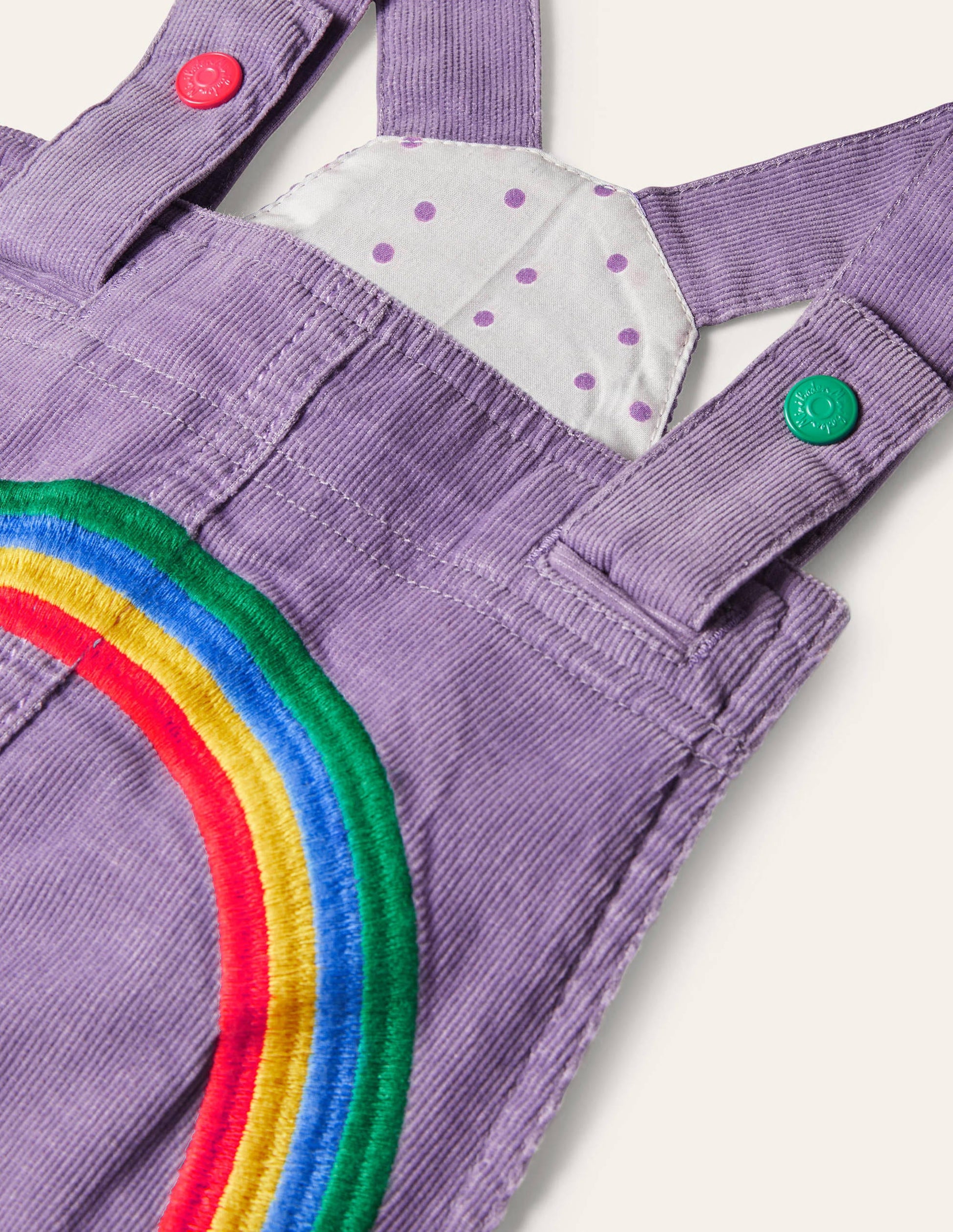 Woven Pinafore Dress-Aster Purple Rainbow-3