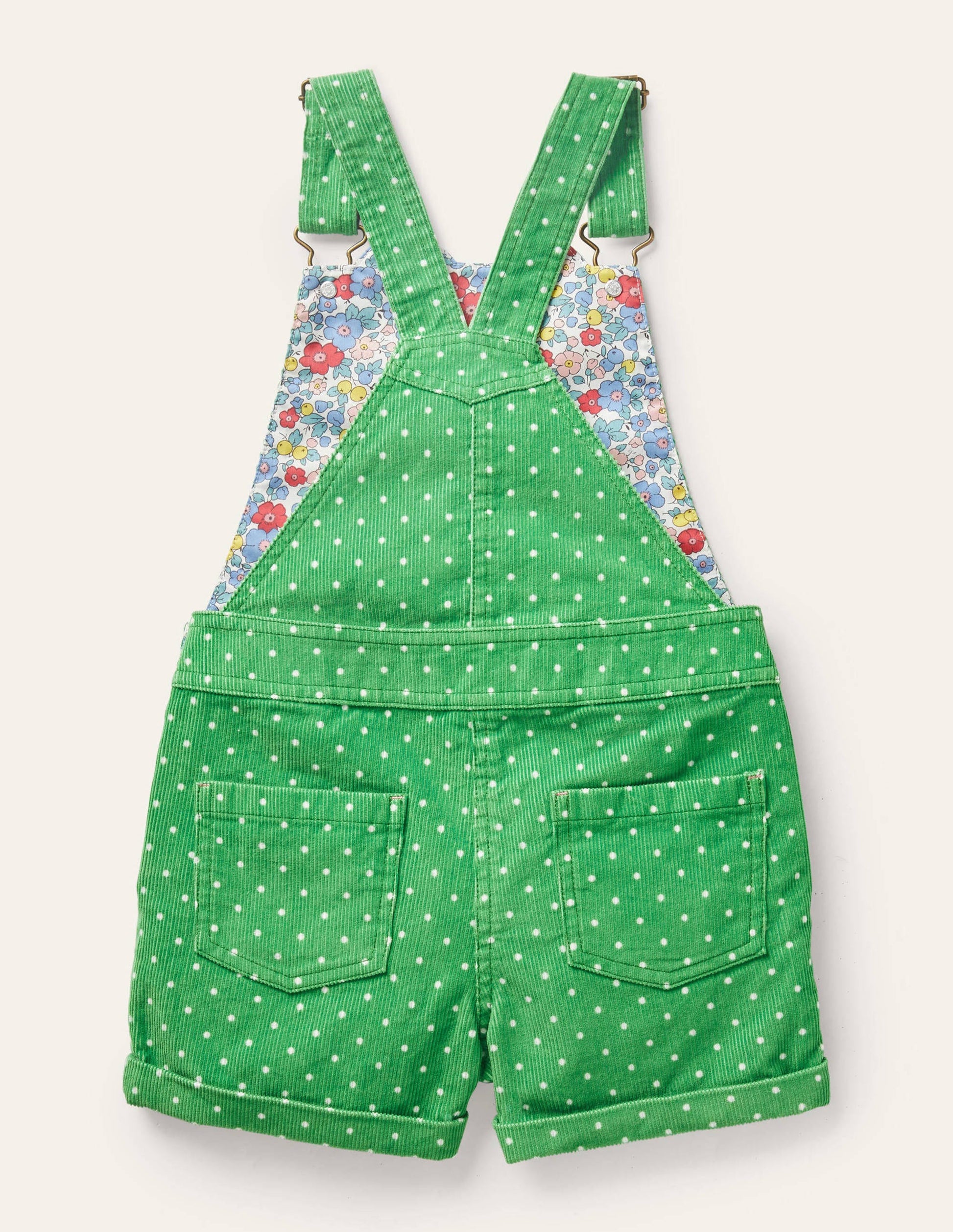 Animal Short Cord Dungarees-Iguana Green Frog-2