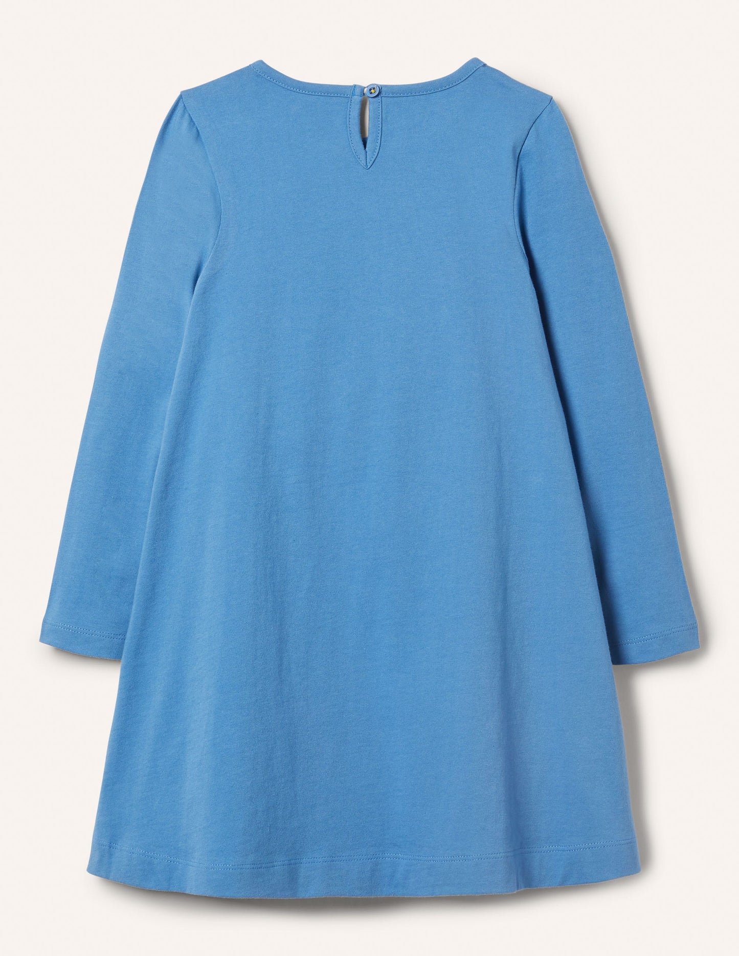 Big Appliqué Jersey Dress-Elizabethan Blue Horse