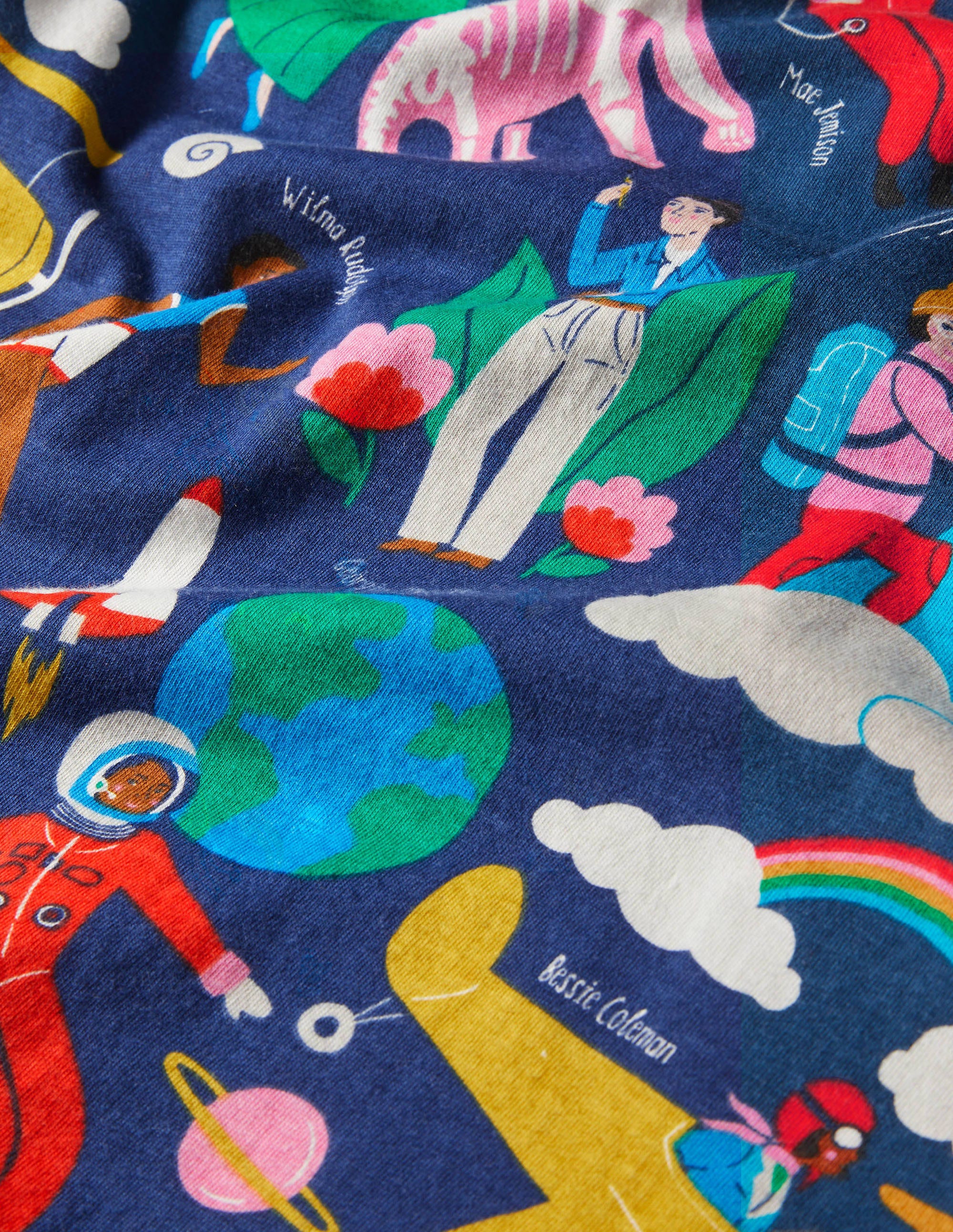Printed Jersey Pocket Tunic-Starboard Blue When I Grow Up - Image 3