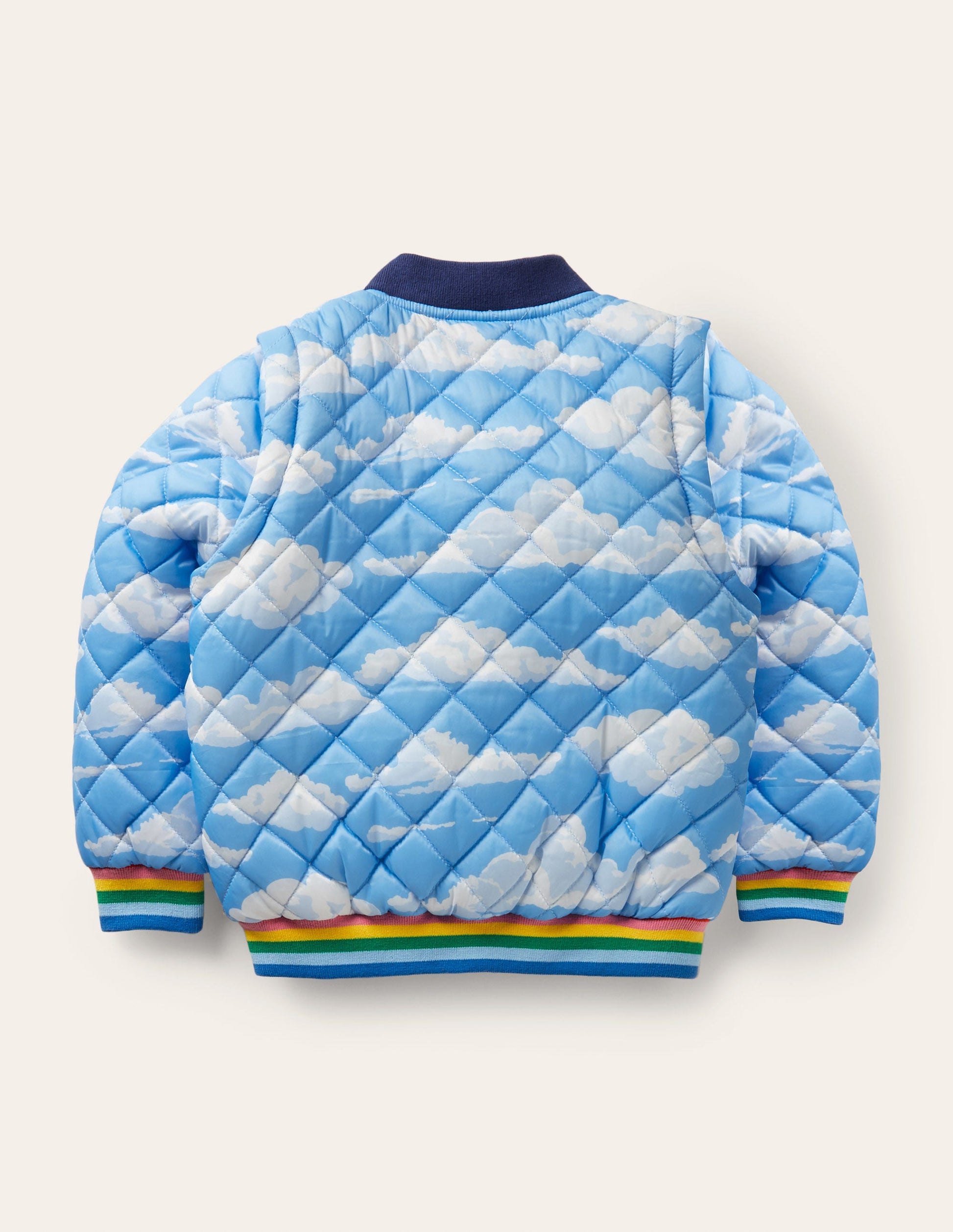 Cloud Bomber Jacket-Surfboard Blue Clouds-2