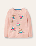 Fun Facts T-shirt-Provence Dusty Pink Ballerinas