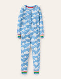 Snug All-in-one Pyjamas-Surfboard Blue Clouds