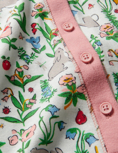 Snug All-in-one Pyjamas-Multi Bunny Field-3