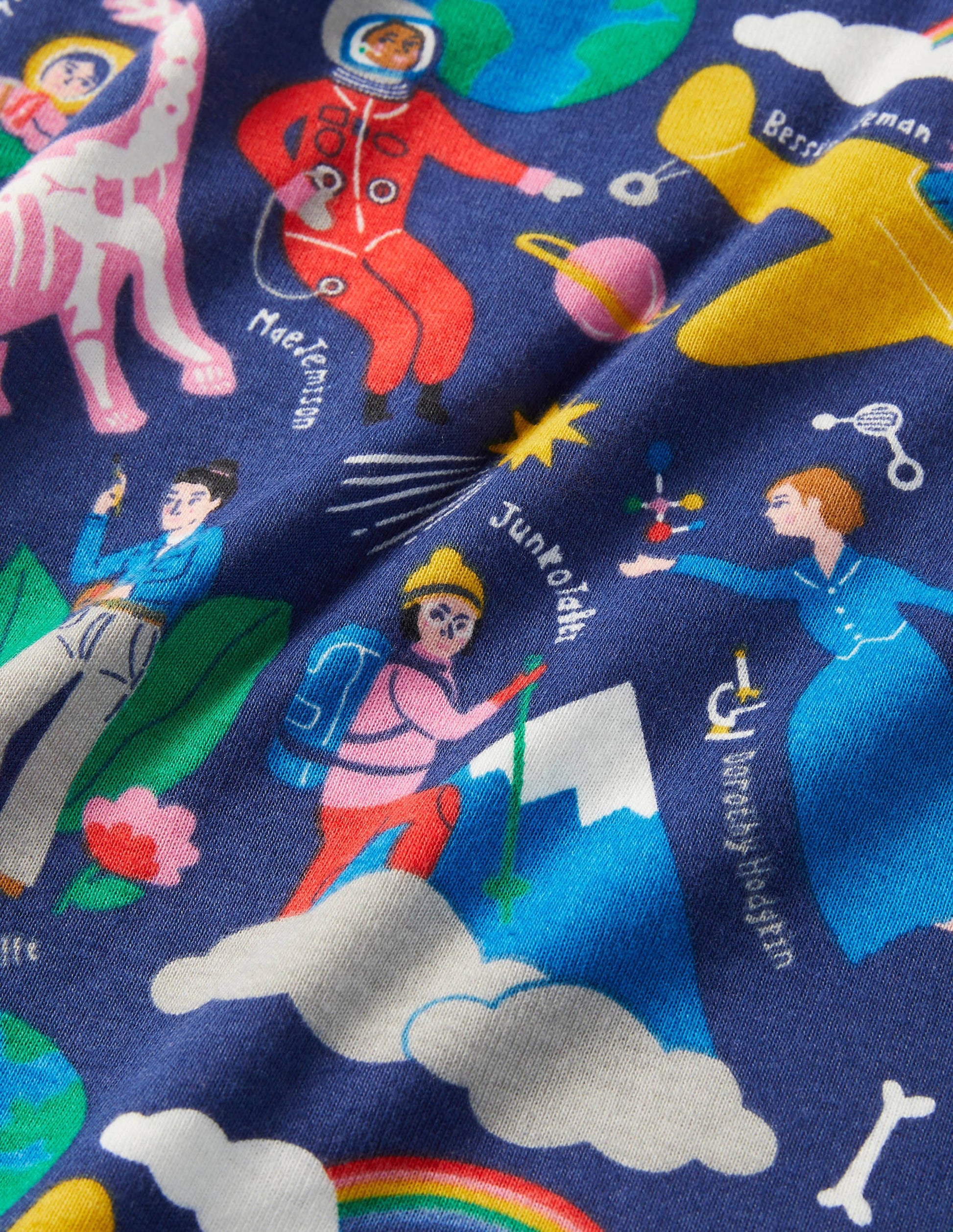 Snug Long John Pyjamas-Starboard Blue When I Grow Up-3