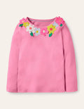 Flutter T-shirt-Pink Lemonade Flowers