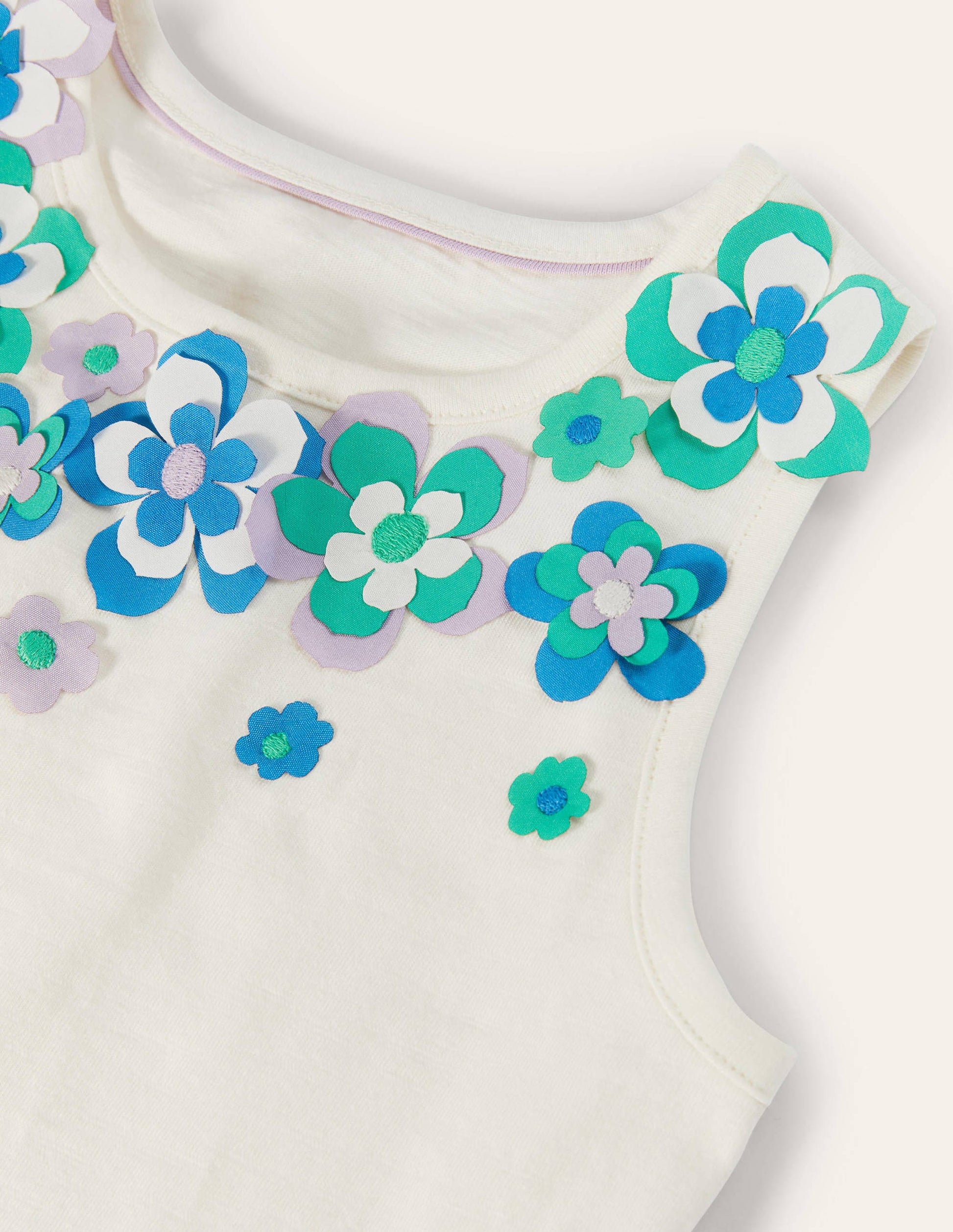Flutter Flower Vest-Ivory-3