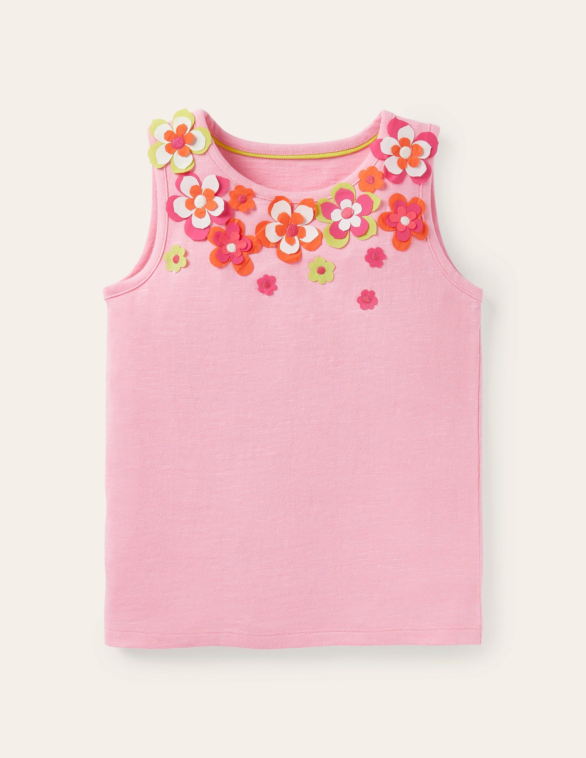Flutter Flower Vest-Pink Lemonade-1