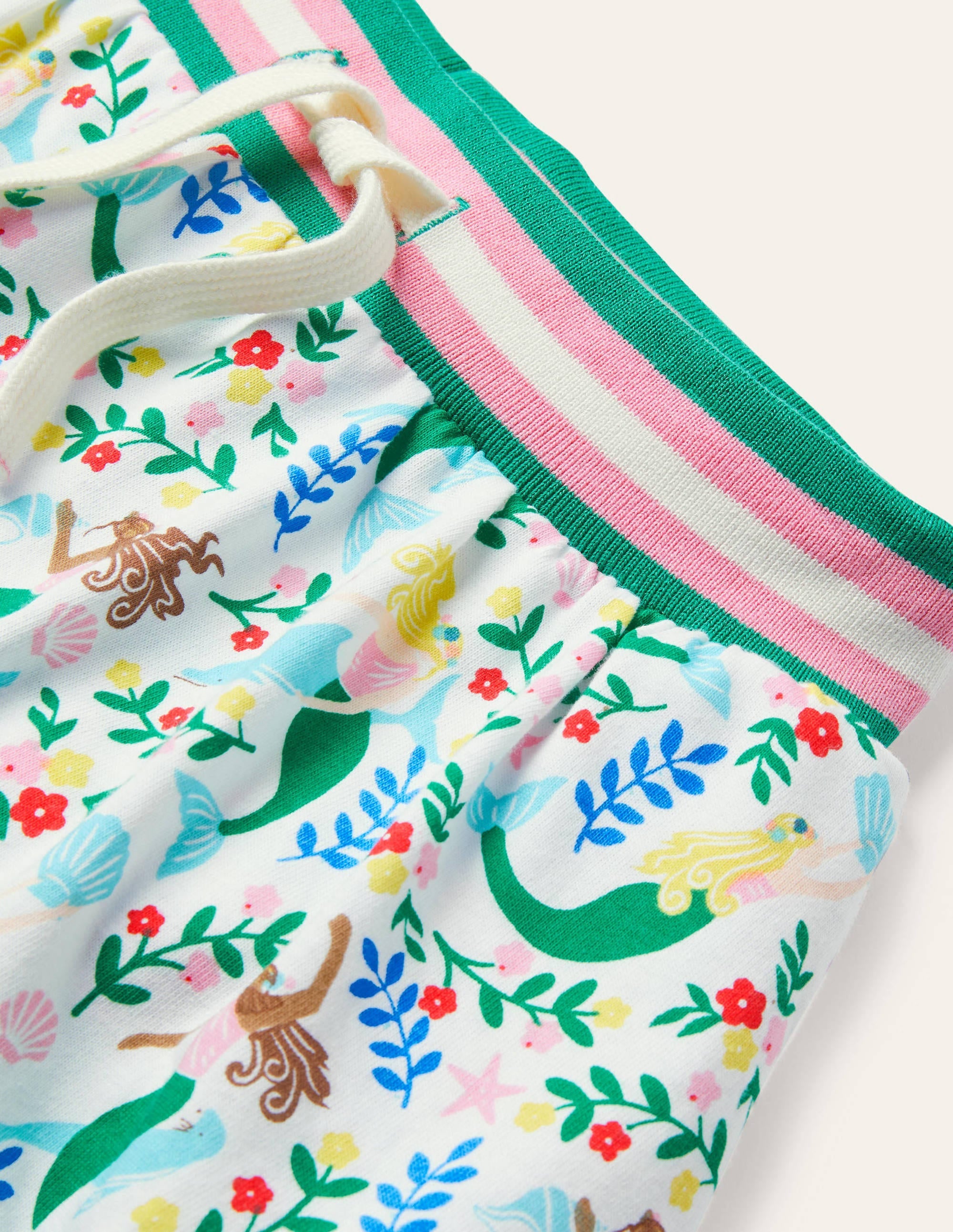Jersey Skort-Ivory Mermaid Garden - Image 3