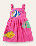 Embellished Fish Dress-Tickled Pink