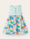Hotchpotch Jersey Dress-Multi Coral Reef