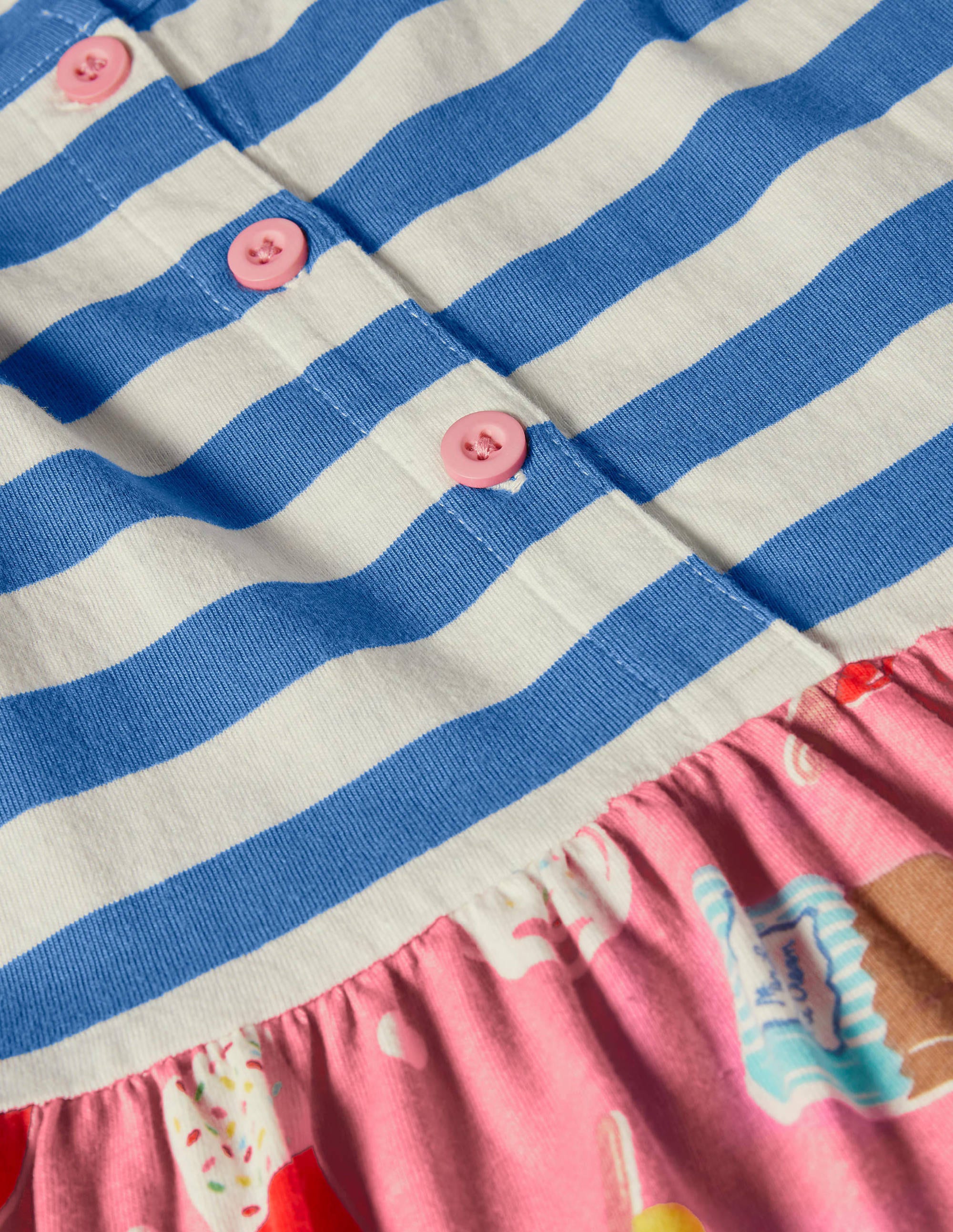 Hotchpotch Jersey Dress-Pink Lemonade Ice Cream Spot - Image 3