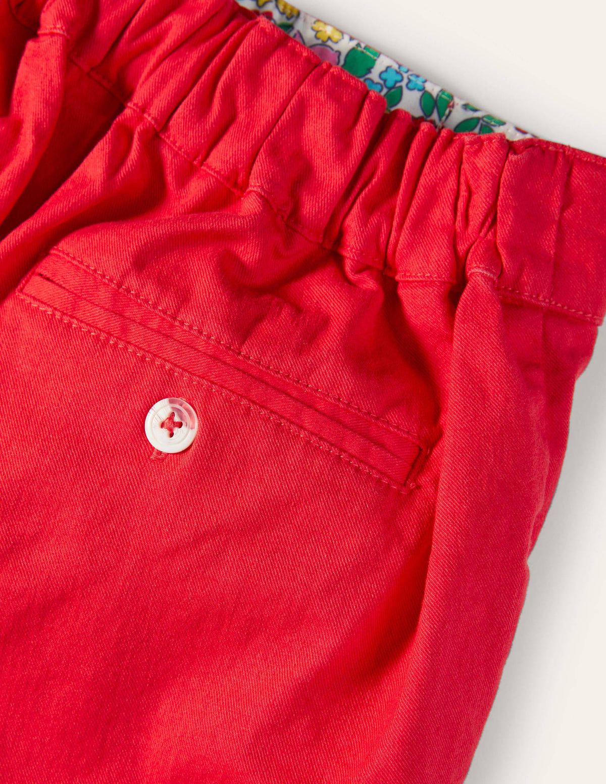 Button Detail Shorts-Strawberry Tart - Image 3