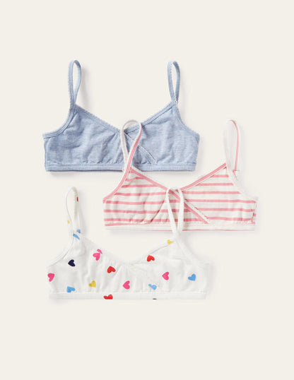 Crossover Crop Tops 3 Pack-Multi-1