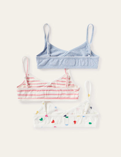 Crossover Crop Tops 3 Pack-Multi-2