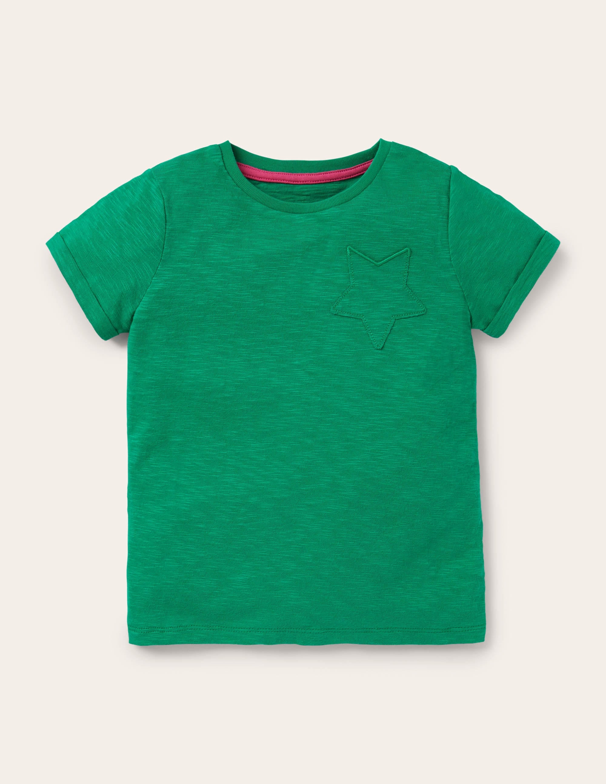 Star Pocket Slub T-shirt-Sapling Green - Image 1