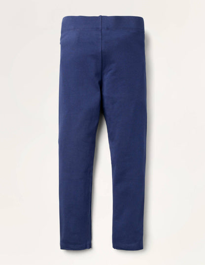 Fun Appliqué Leggings-College Navy Unicorn-2