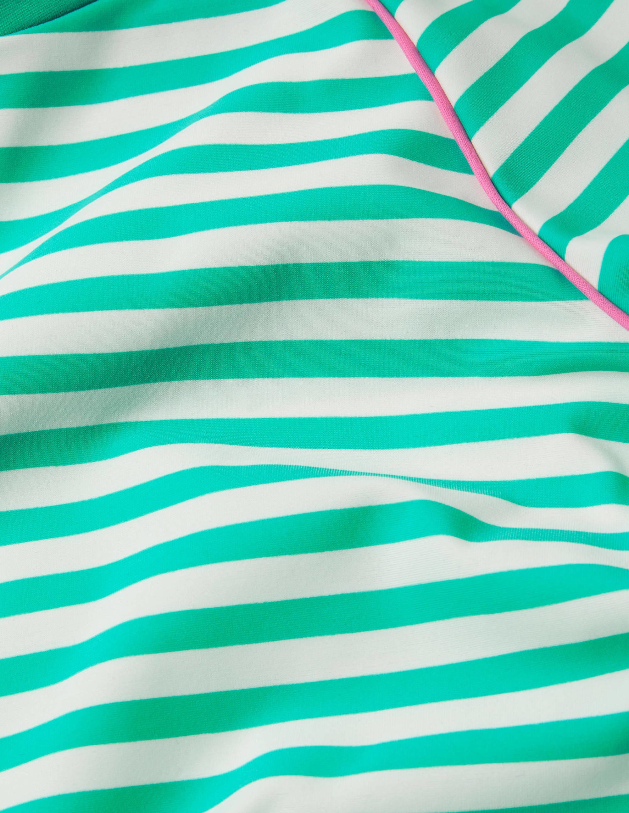 Long-sleeved Rash Vest-Light Green/ Ivory - Image 3