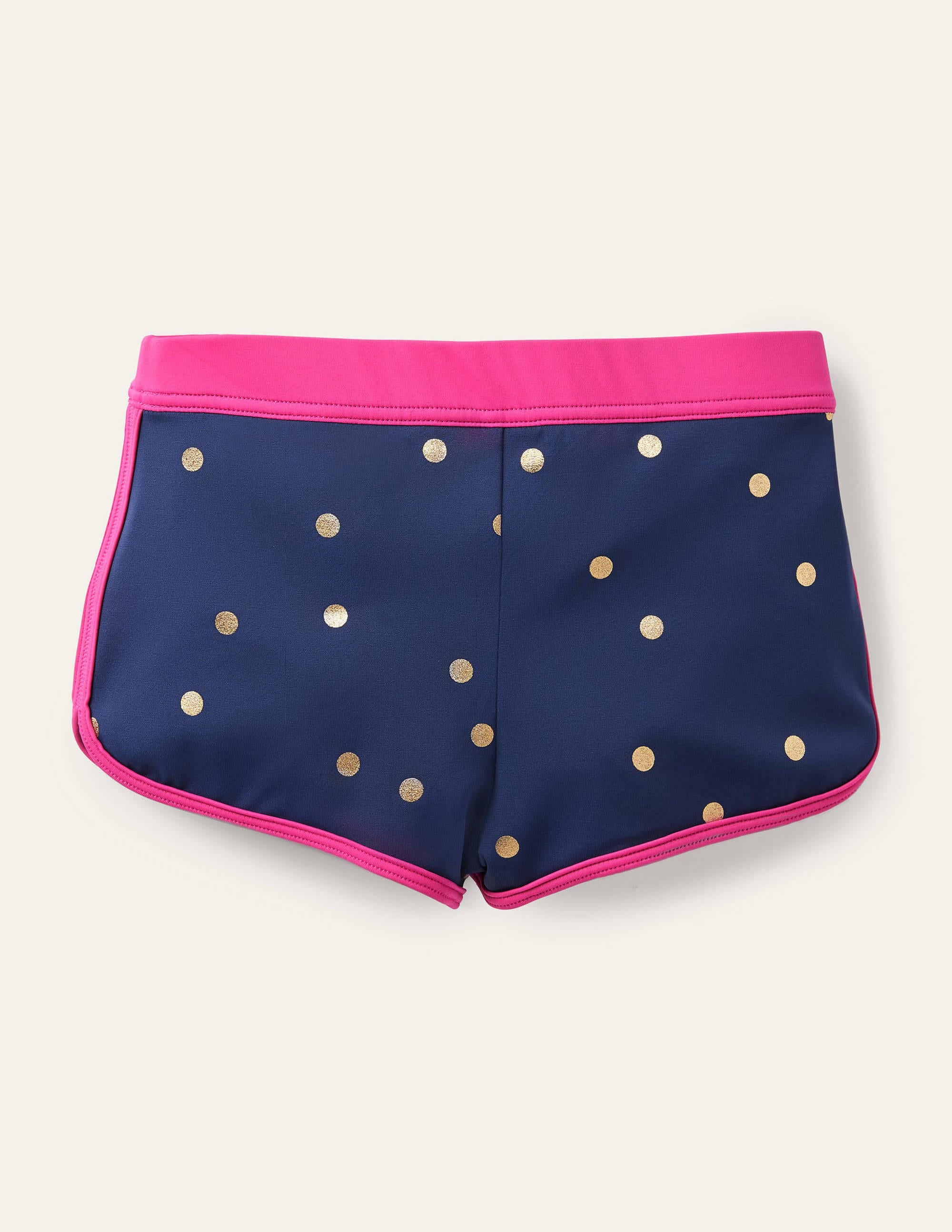 Patterned Swim Shorts-Deep Sea Blue Foil Spot - Image 2