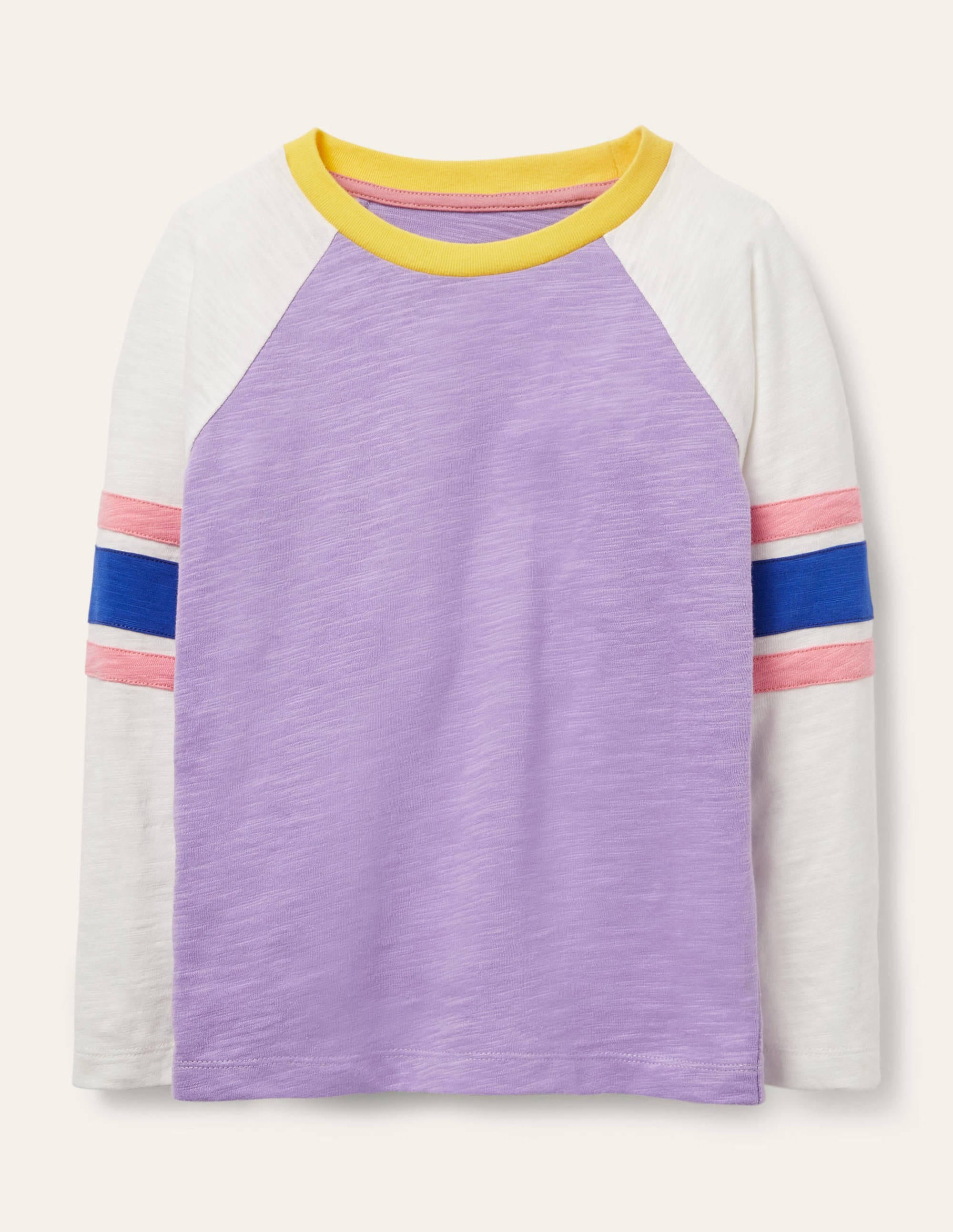 Slub Raglan T-shirt-Cool Violet Purple - Image 1