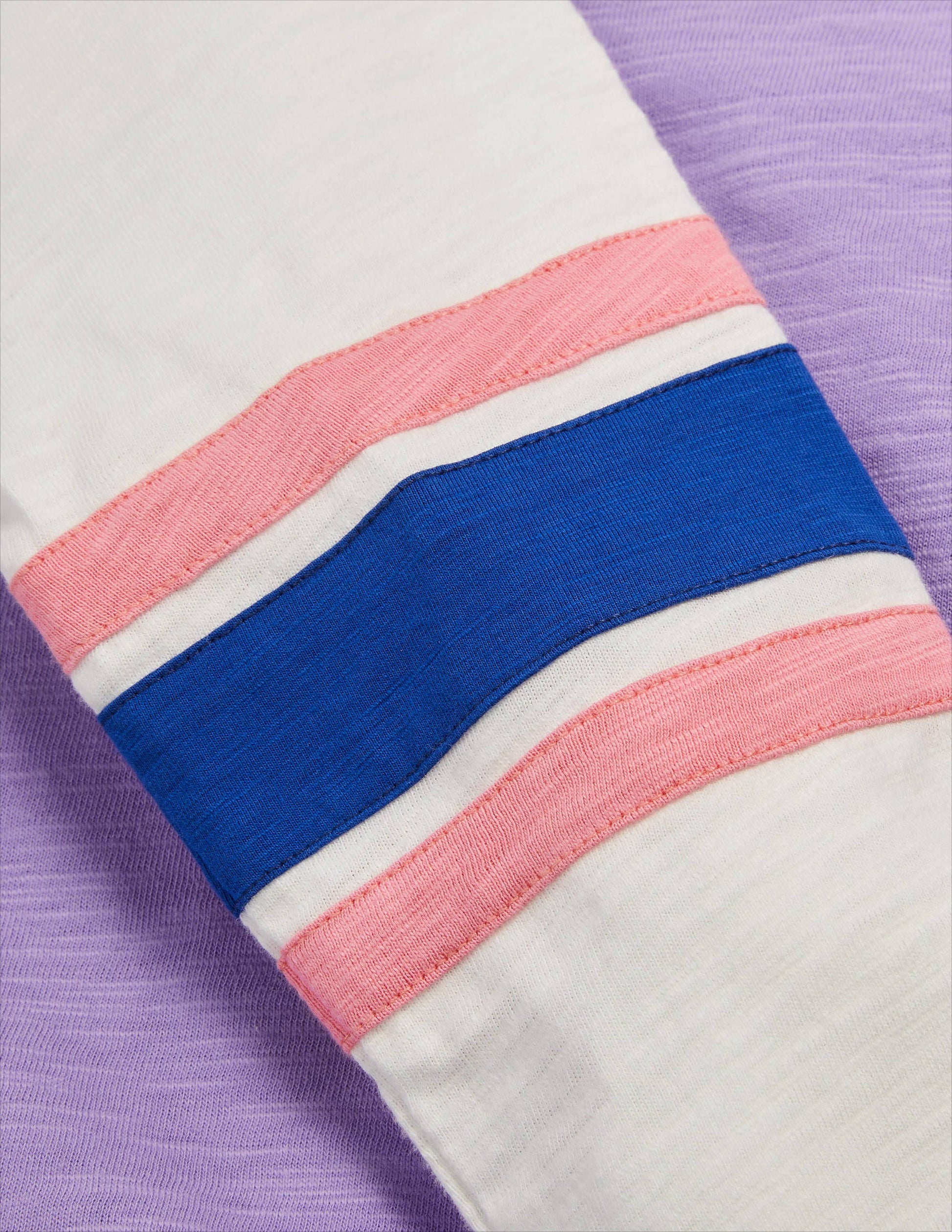 Slub Raglan T-shirt-Cool Violet Purple-3