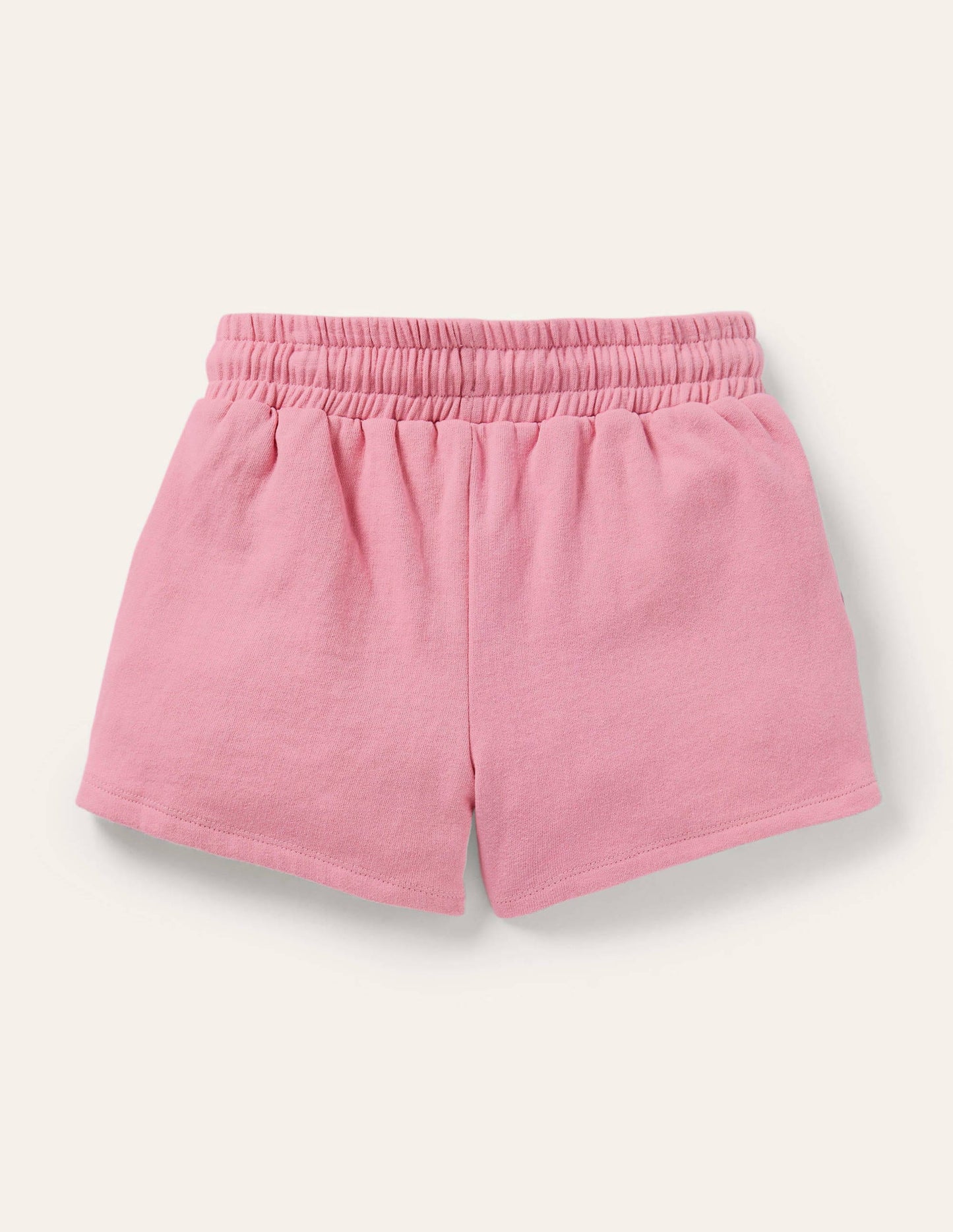 Appliqué Jersey Shorts-Formica Pink Flowers