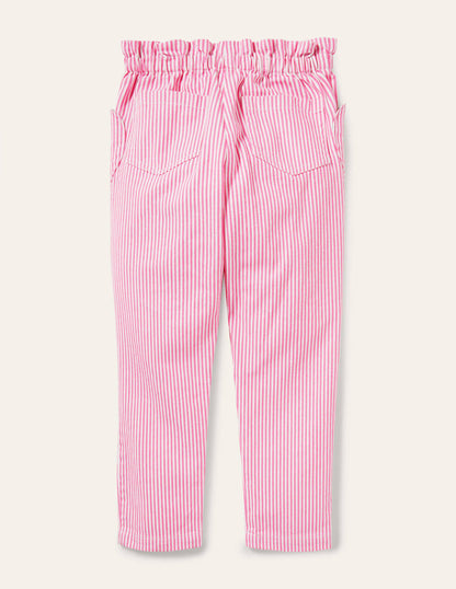Pull-on Trousers-Festival Pink Ticking Stripe-2