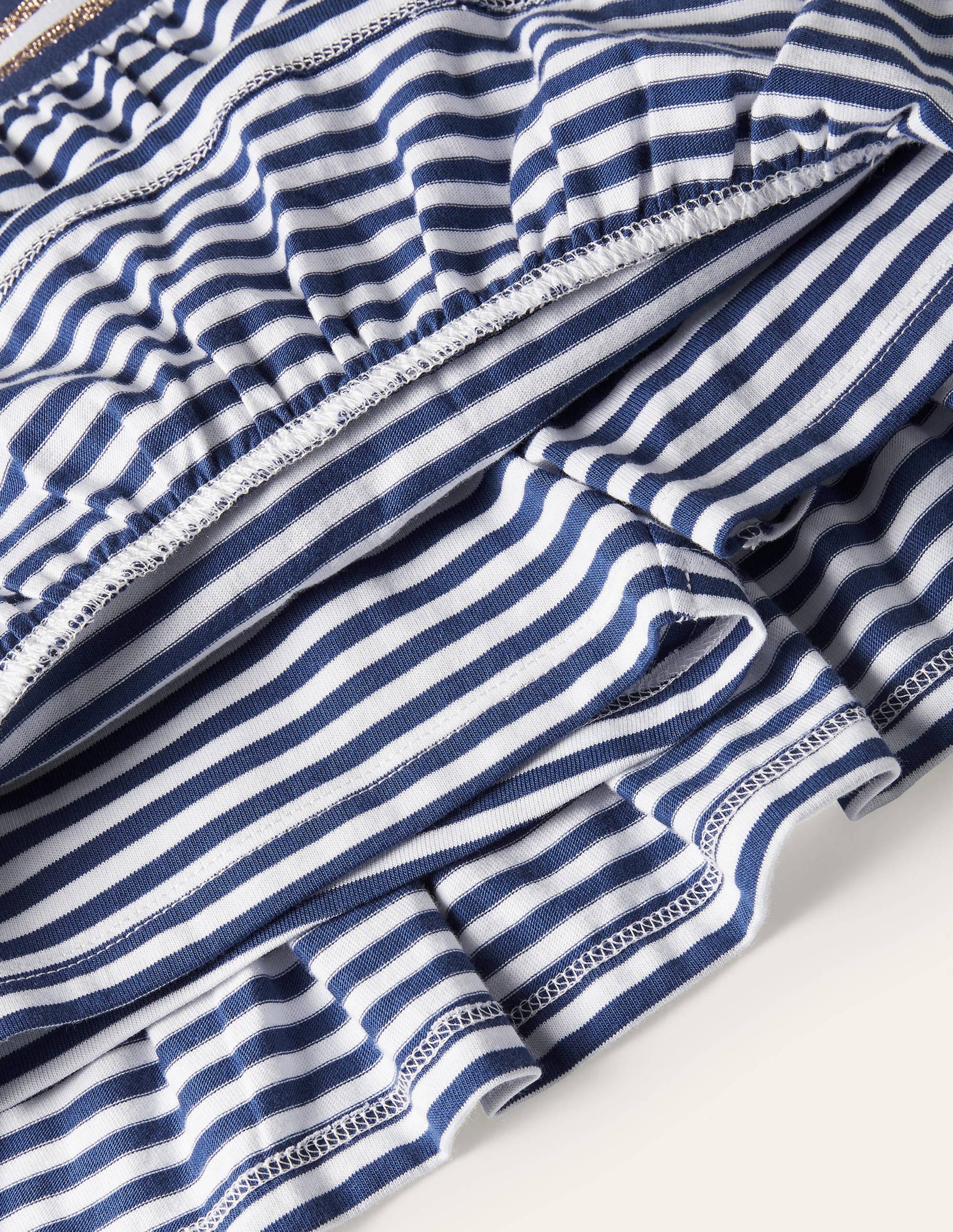Jersey Ruffle Skort-Indigo Navy/ White-3