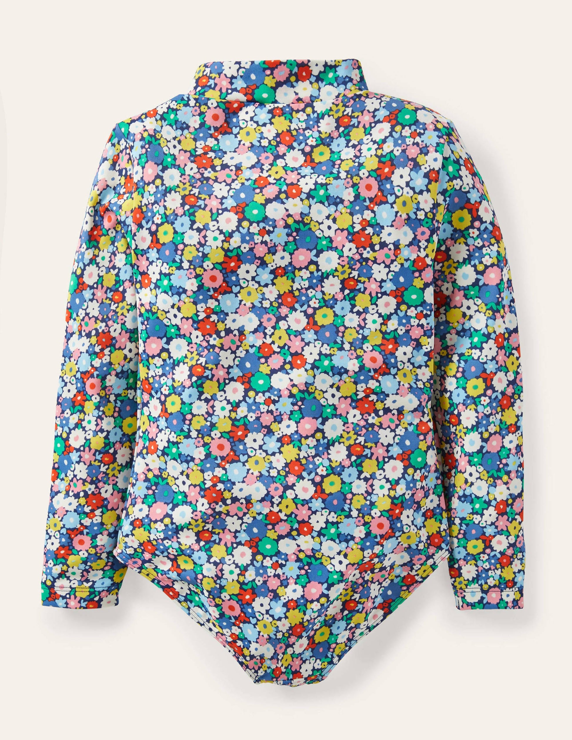 Long-sleeved Swimsuit-Multi Flowerpatch-2