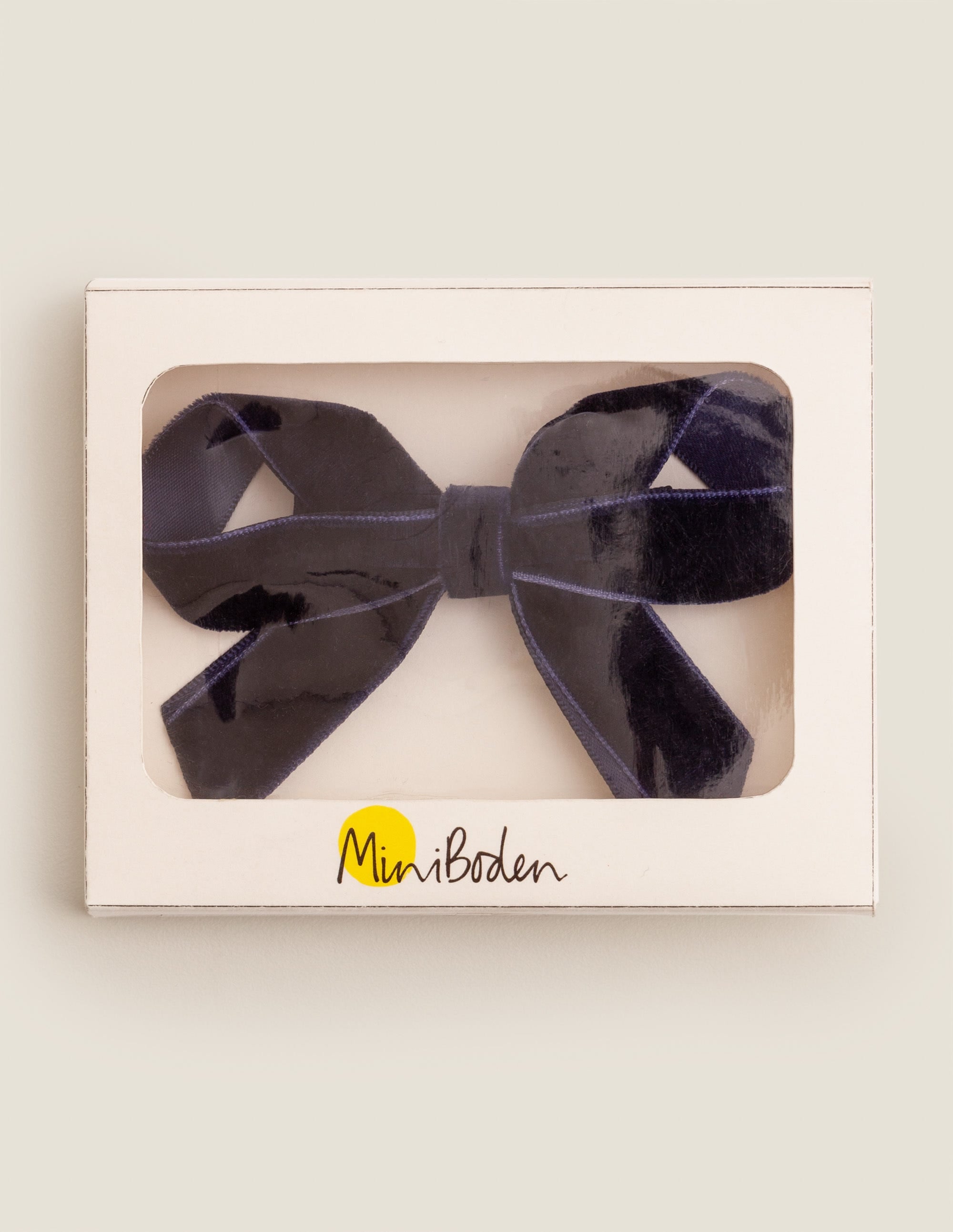 Large Bow Hair Clip-College Navy - Image 3