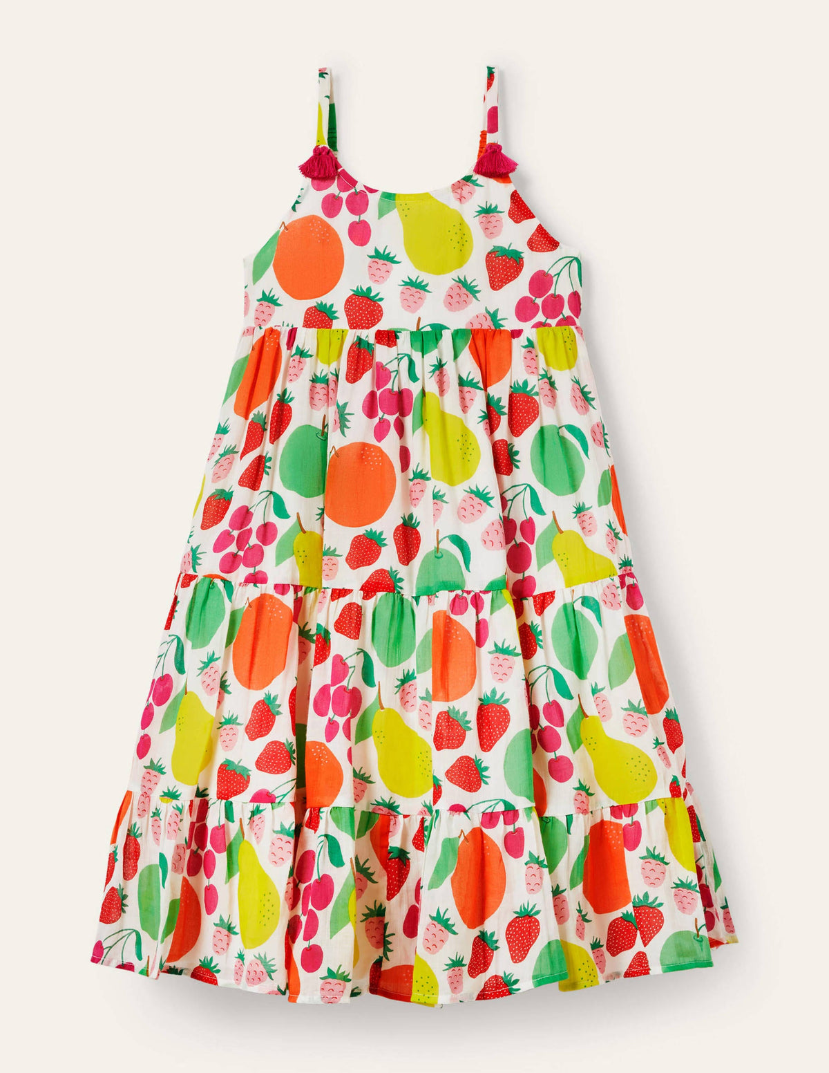 Tiered Tassel Dress-Multi Tutti Fruitti - Image 1