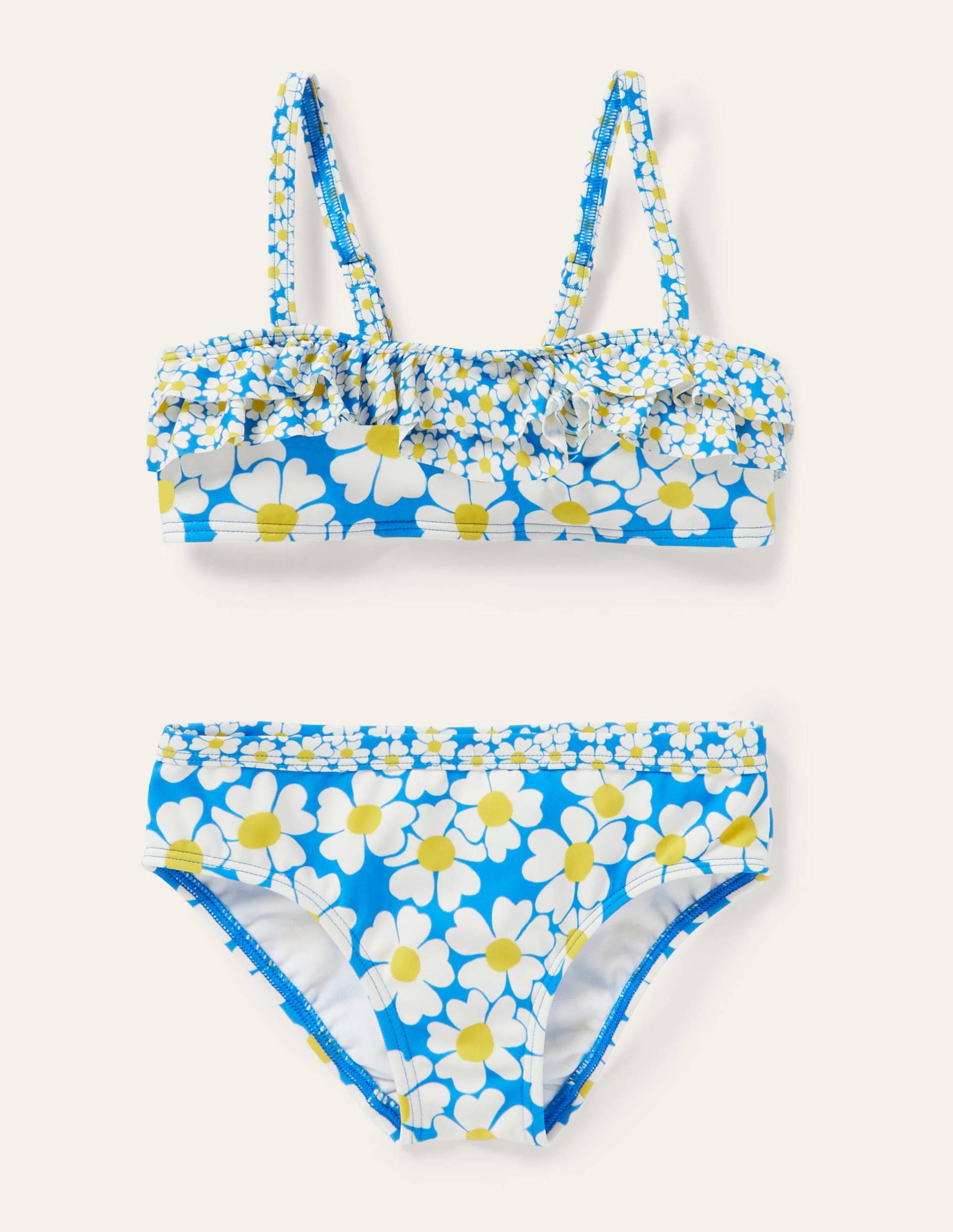 Floral Bikini Set-Moroccan Blue Daisybed-1