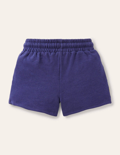 Appliqué Jersey Shorts-Starboard Blue Birds-3