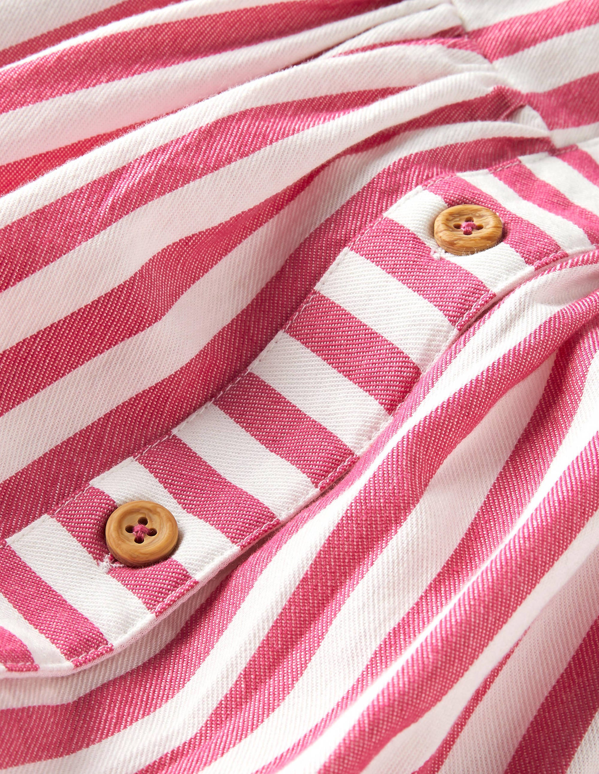 Fun Woven Sun Dress-Party Pink/ Ivory - Image 3