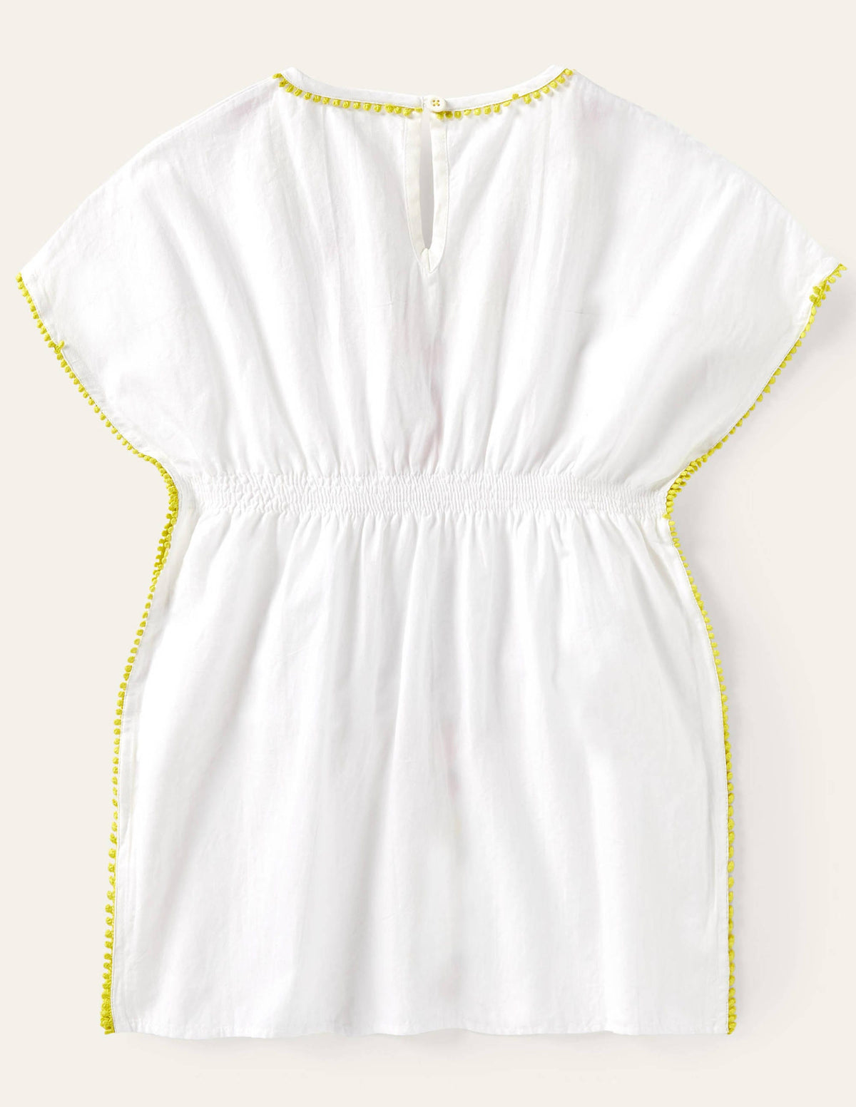 Fruit Embroidered Kaftan-White - Image 2