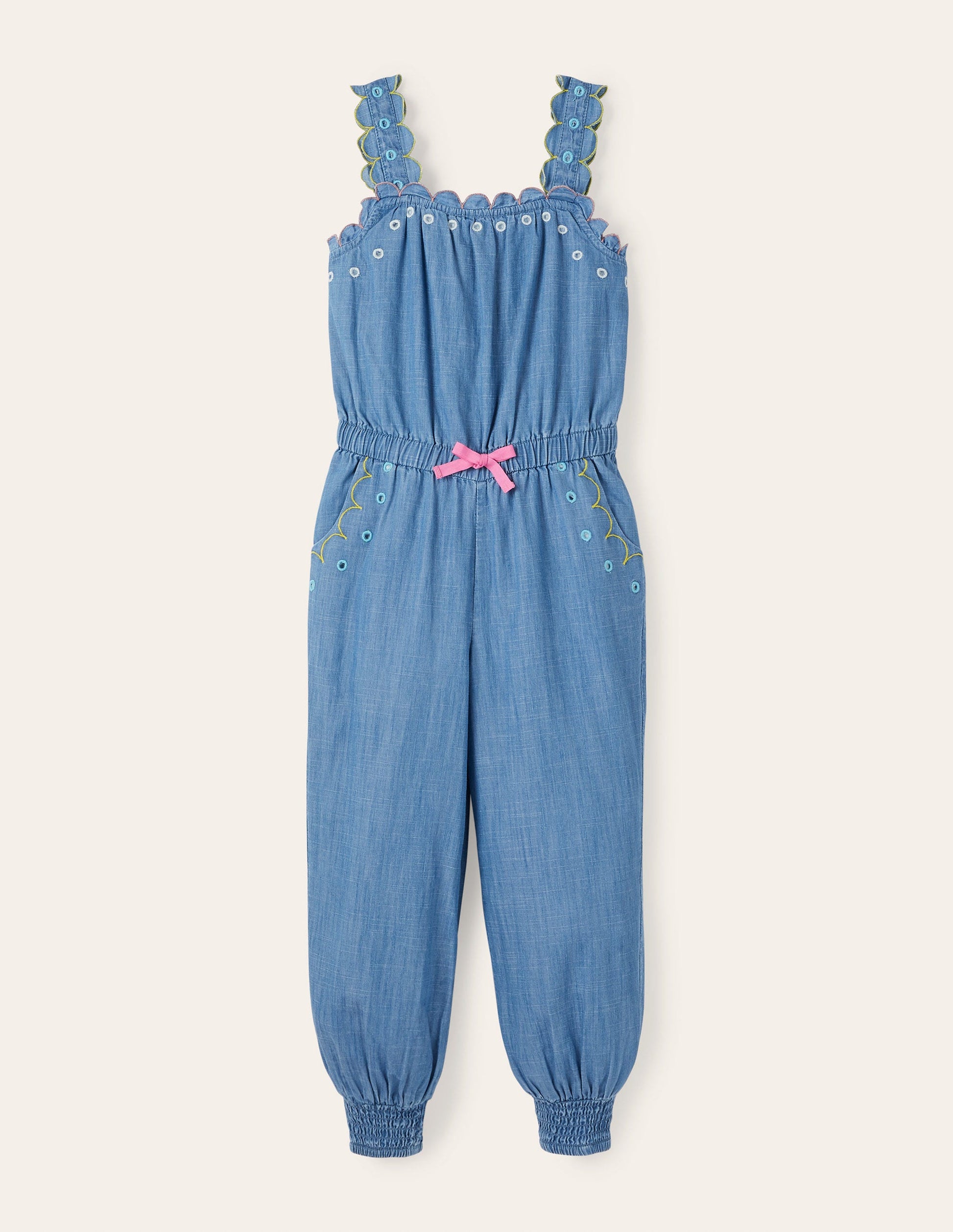 Scalloped Dungaree-Chambray-1