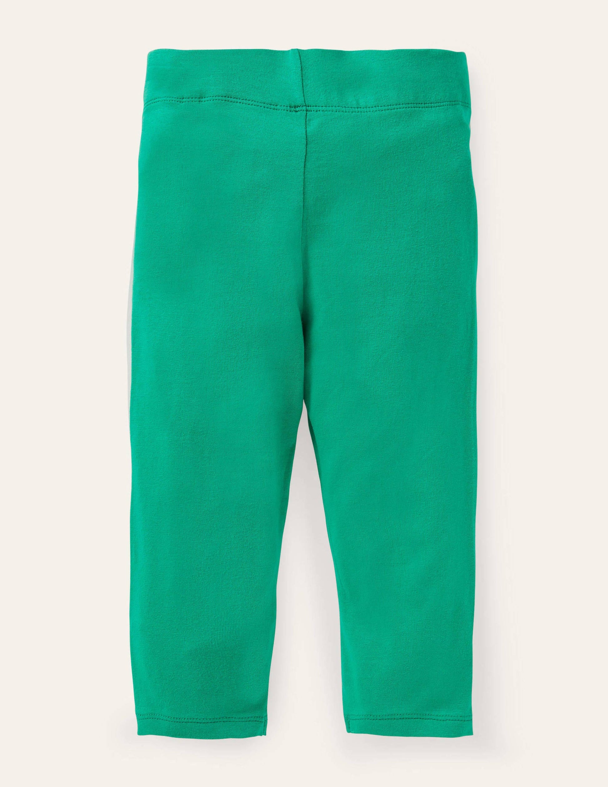 Plain Cropped Leggings-Sapling Green-2