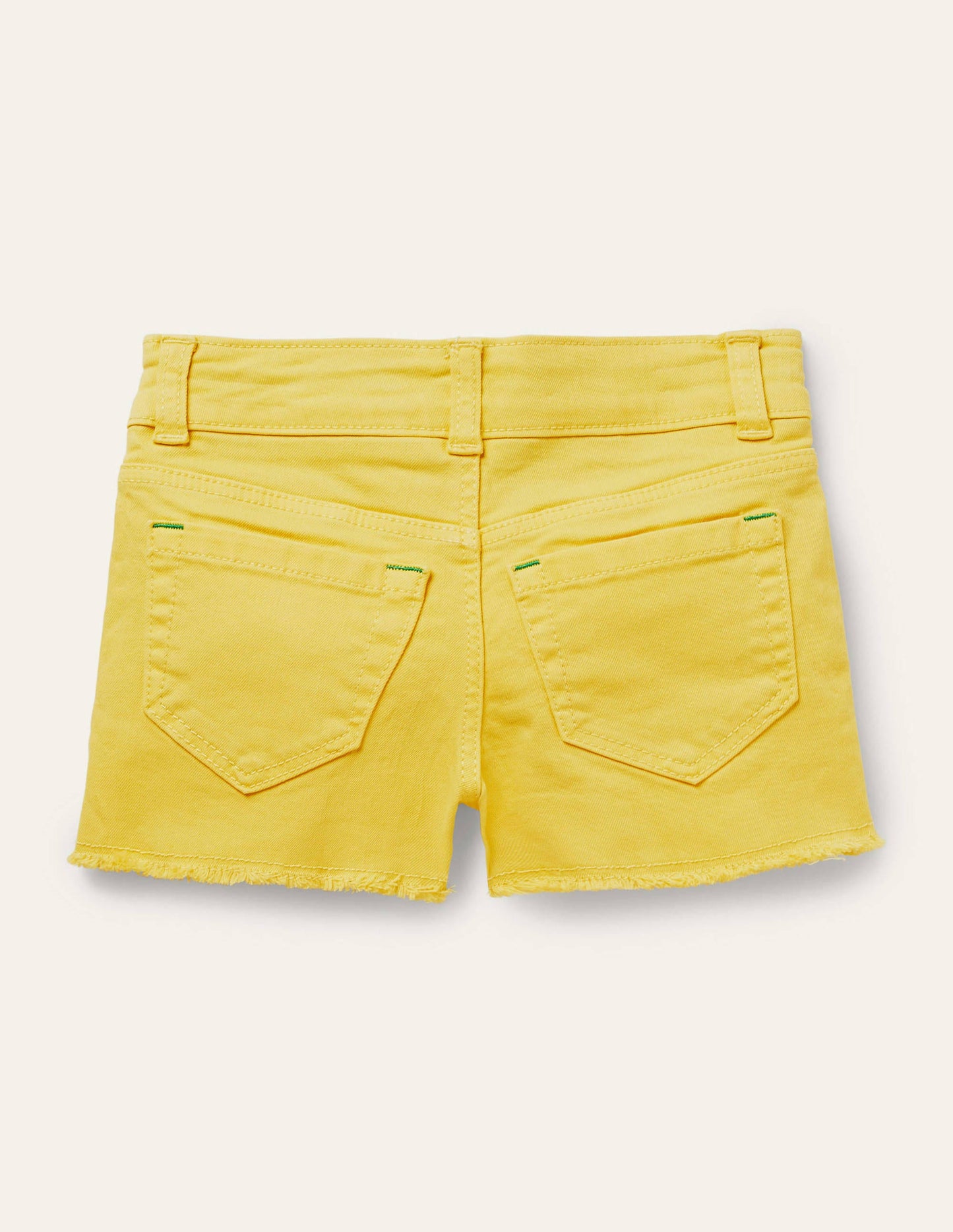 Denim Shorts-Sweetcorn Yellow