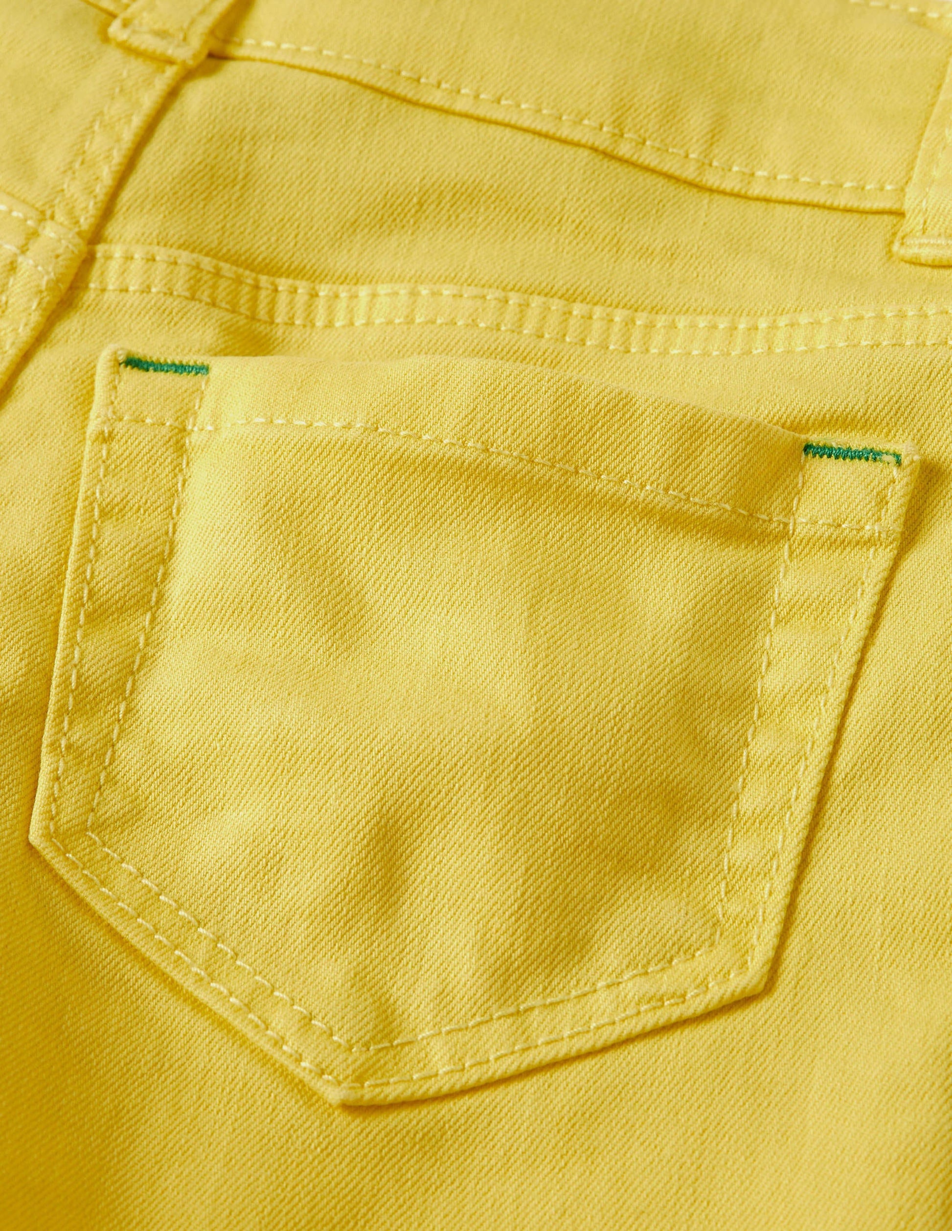 Denim Shorts-Sweetcorn Yellow-3