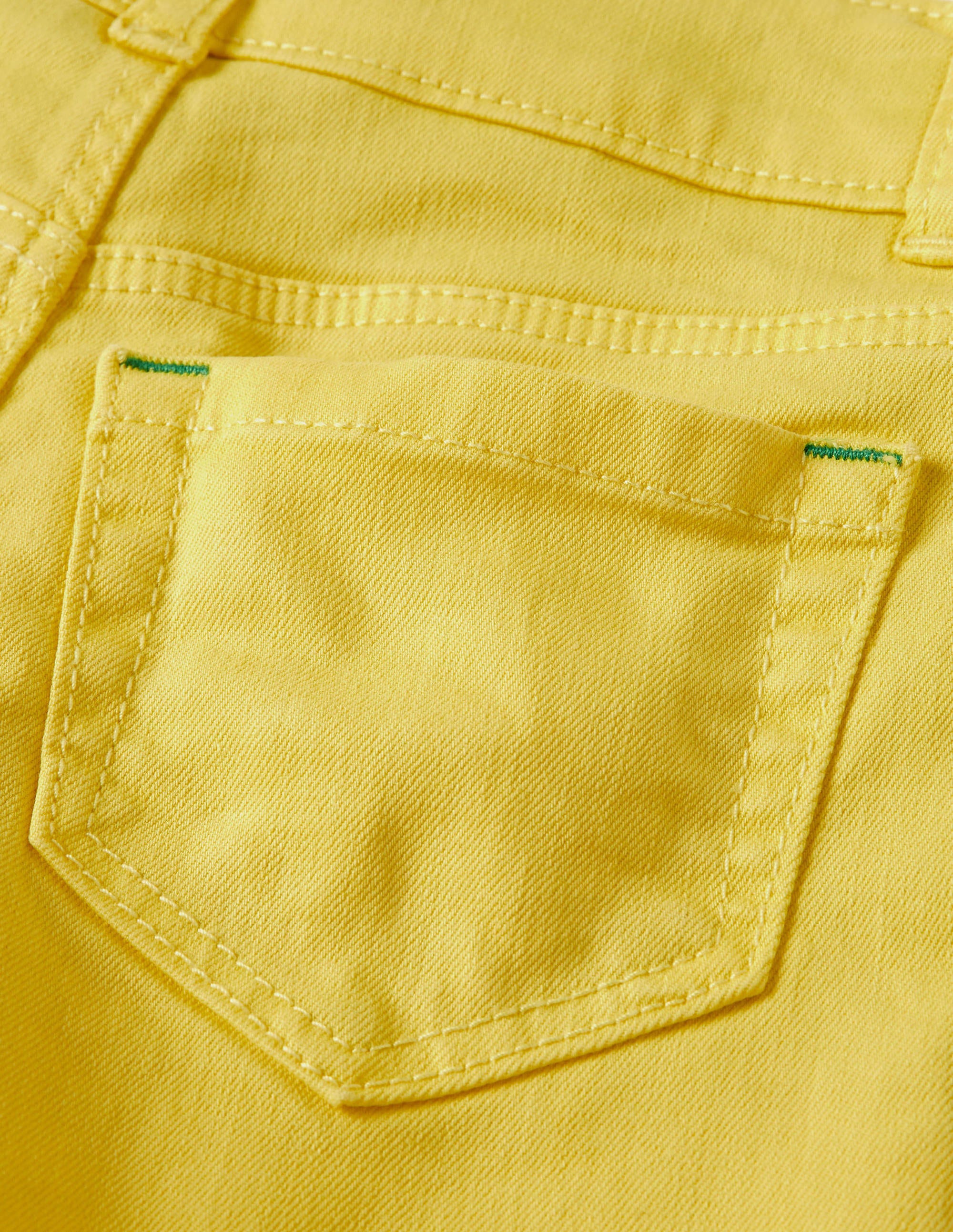 Denim Shorts-Sweetcorn Yellow - Image 3
