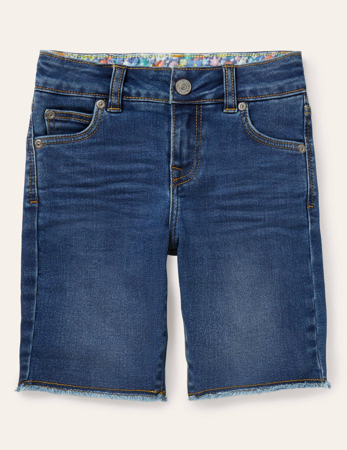 Long Denim Shorts-Mid Vintage - Image 1