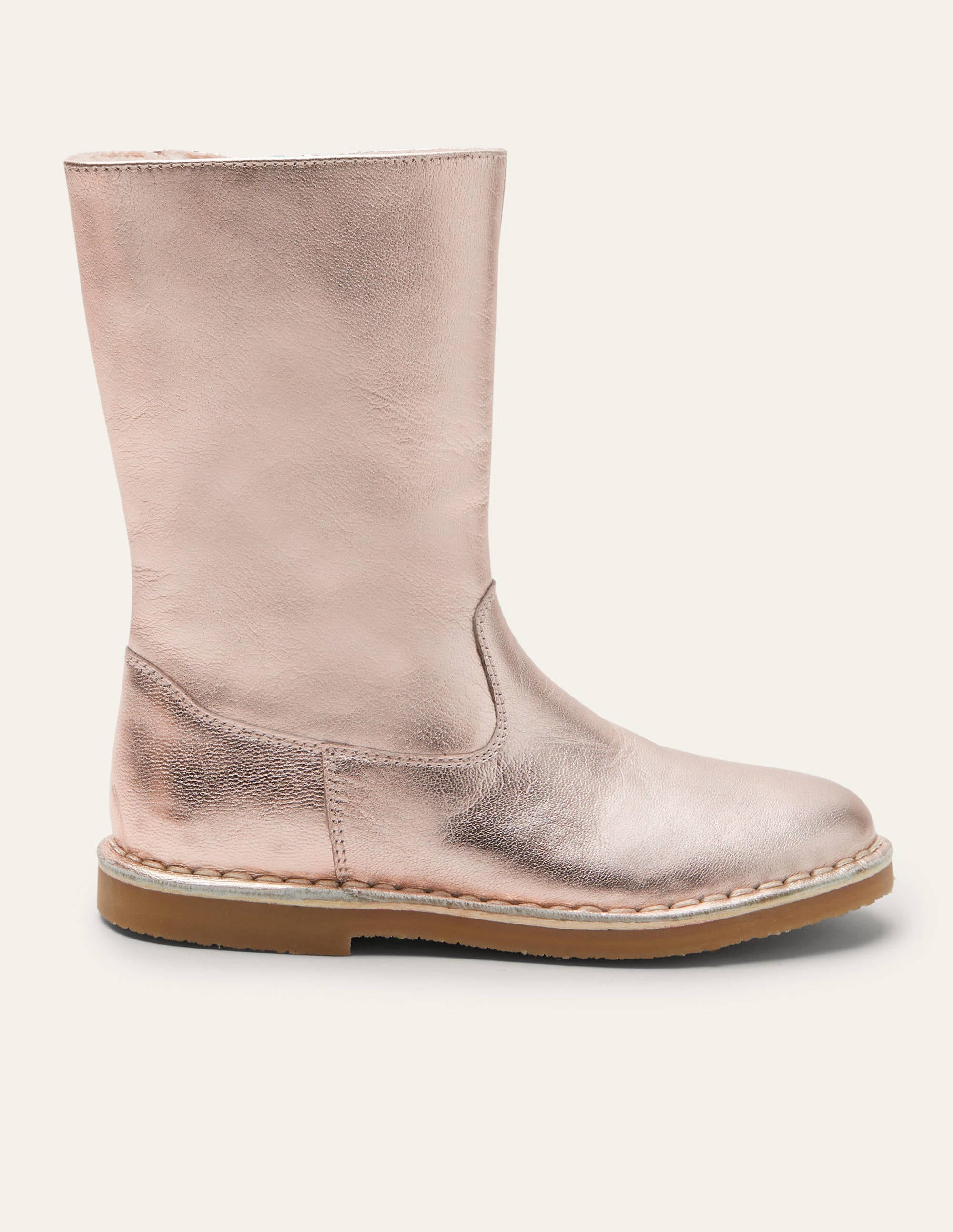 Tall Boots-Rose Gold Metallic - Image 2