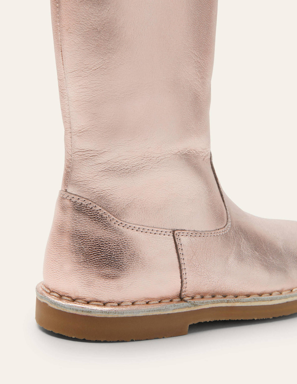 Tall Boots-Rose Gold Metallic - Image 3