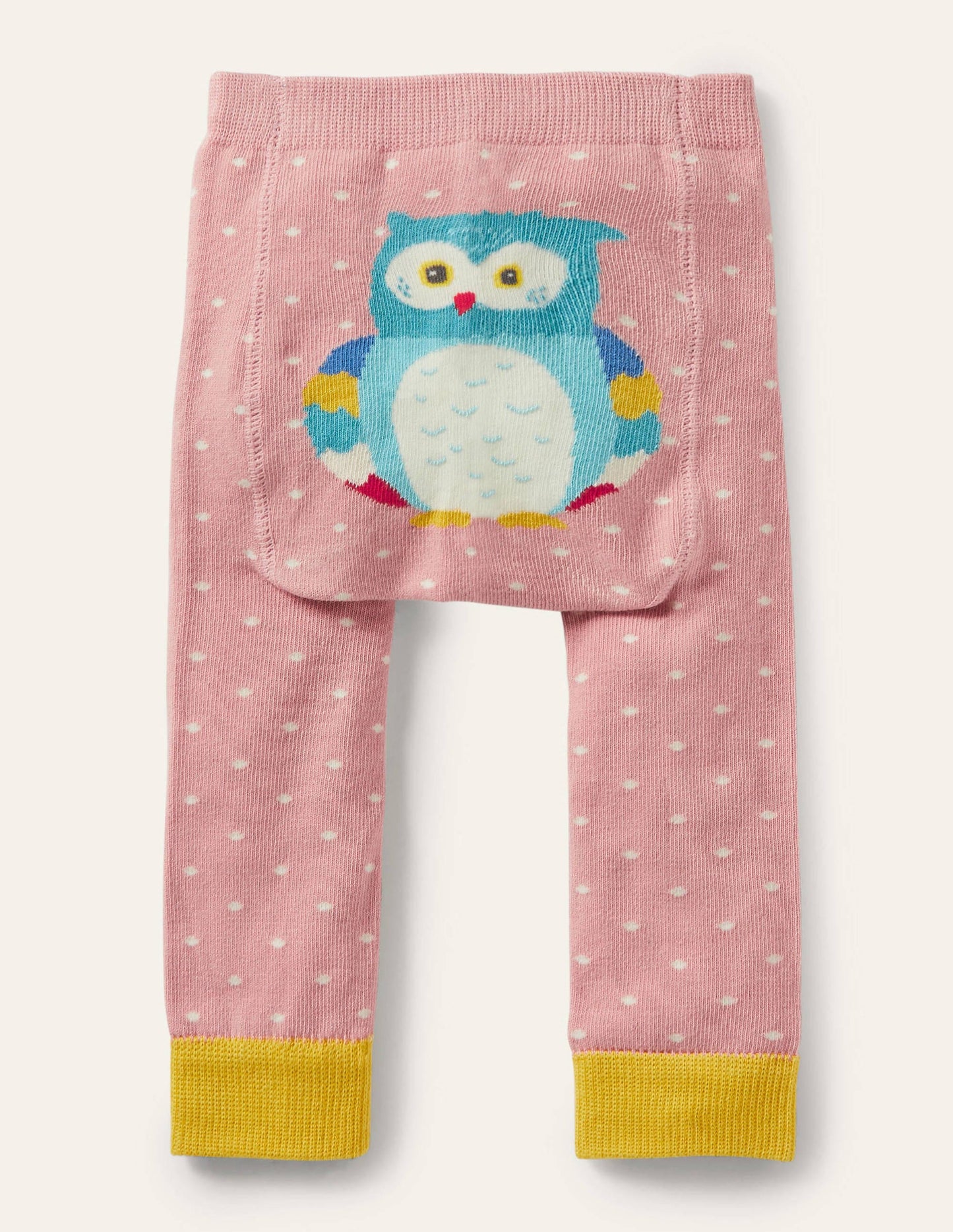 Knitted Leggings-Formica Pink Owl