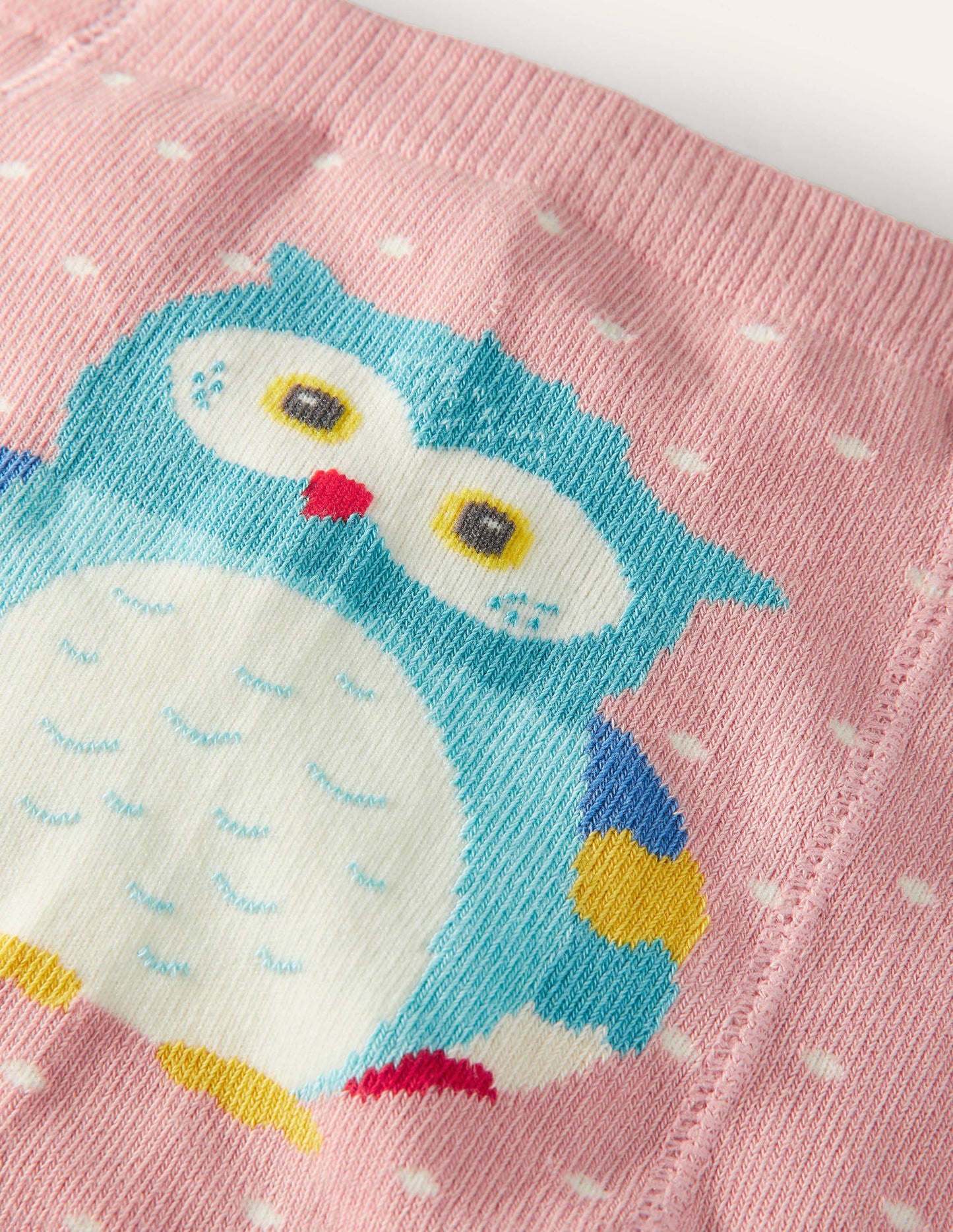 Knitted Leggings-Formica Pink Owl