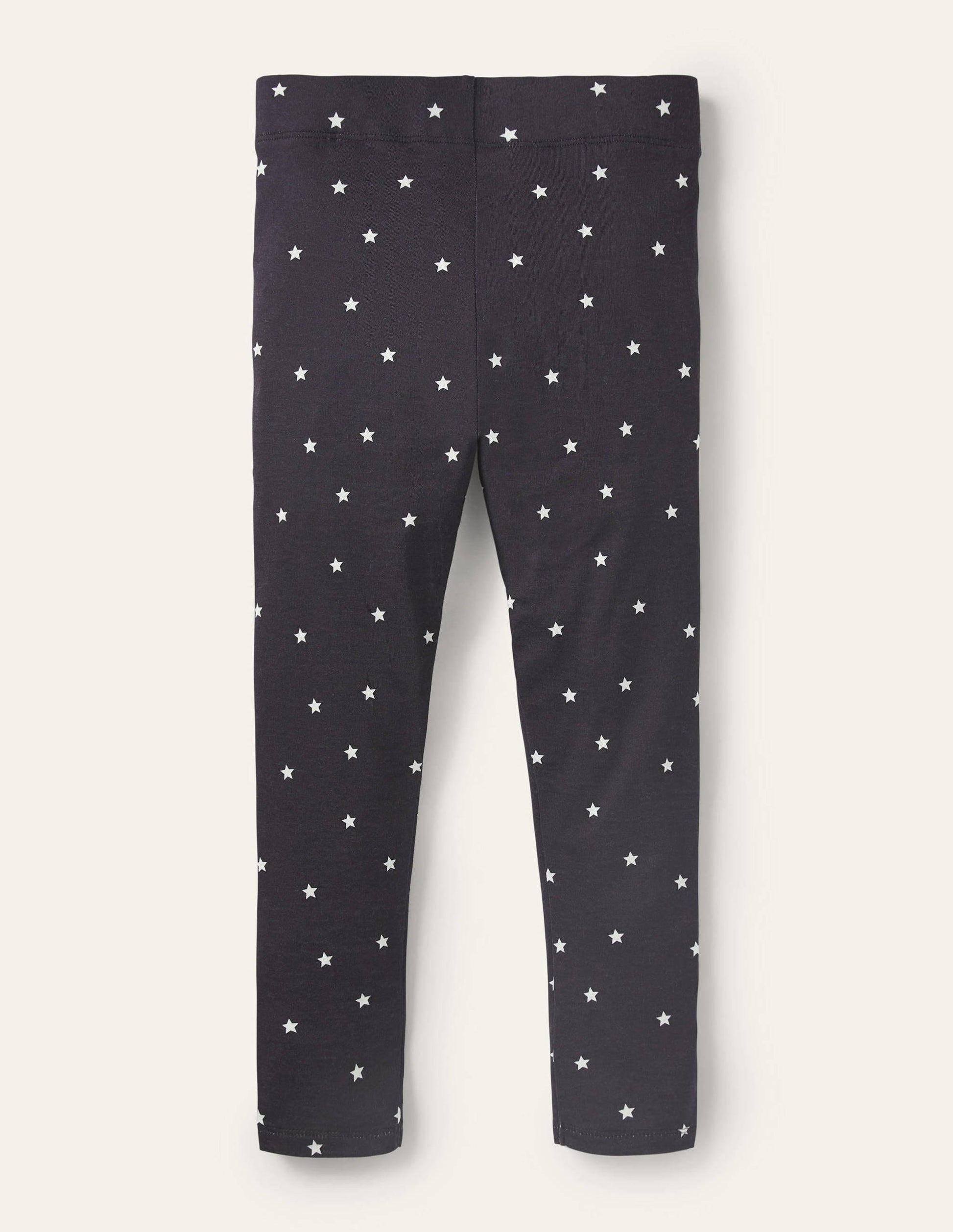 Fun Cosy Leggings-Starboard Blue Ivory Stars-2