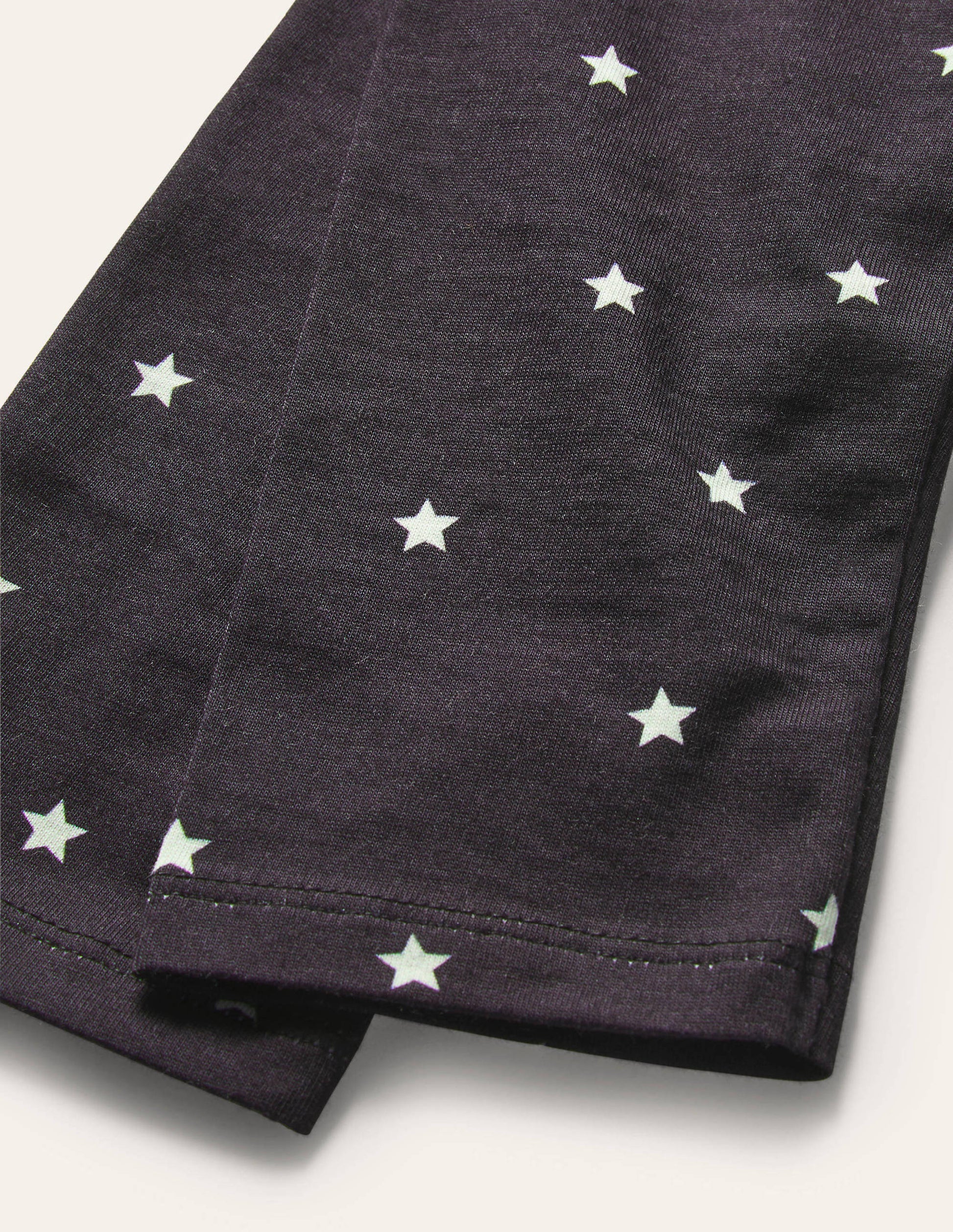 Fun Cosy Leggings-Starboard Blue Ivory Stars-3
