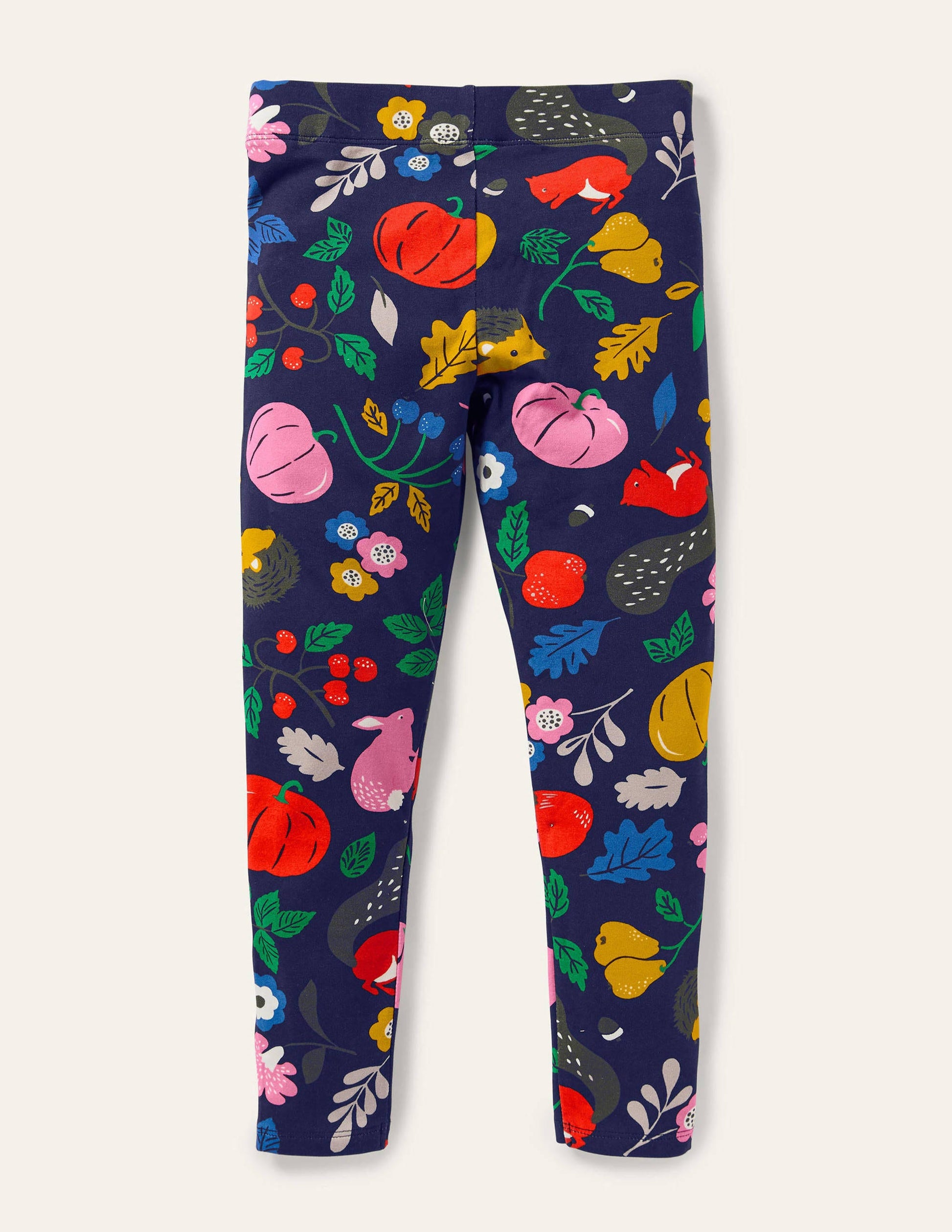 Fun Cosy Leggings-Starboard Blue Forest Friends-2