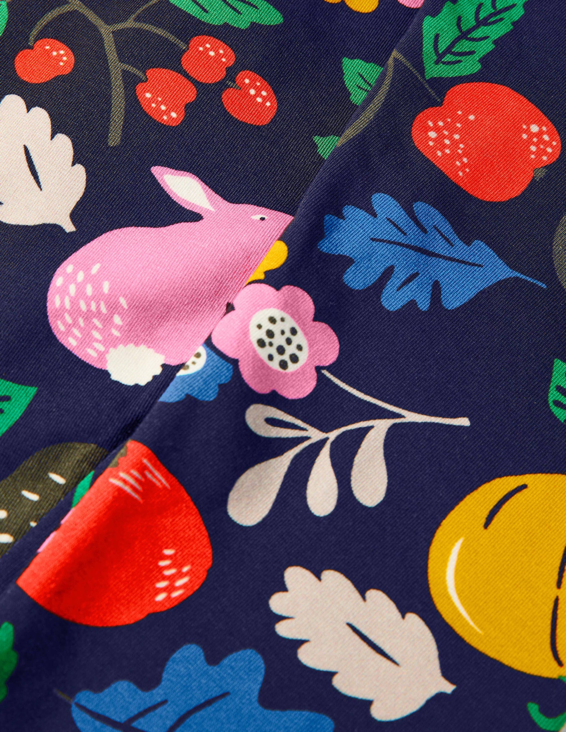 Fun Cosy Leggings-Starboard Blue Forest Friends-3