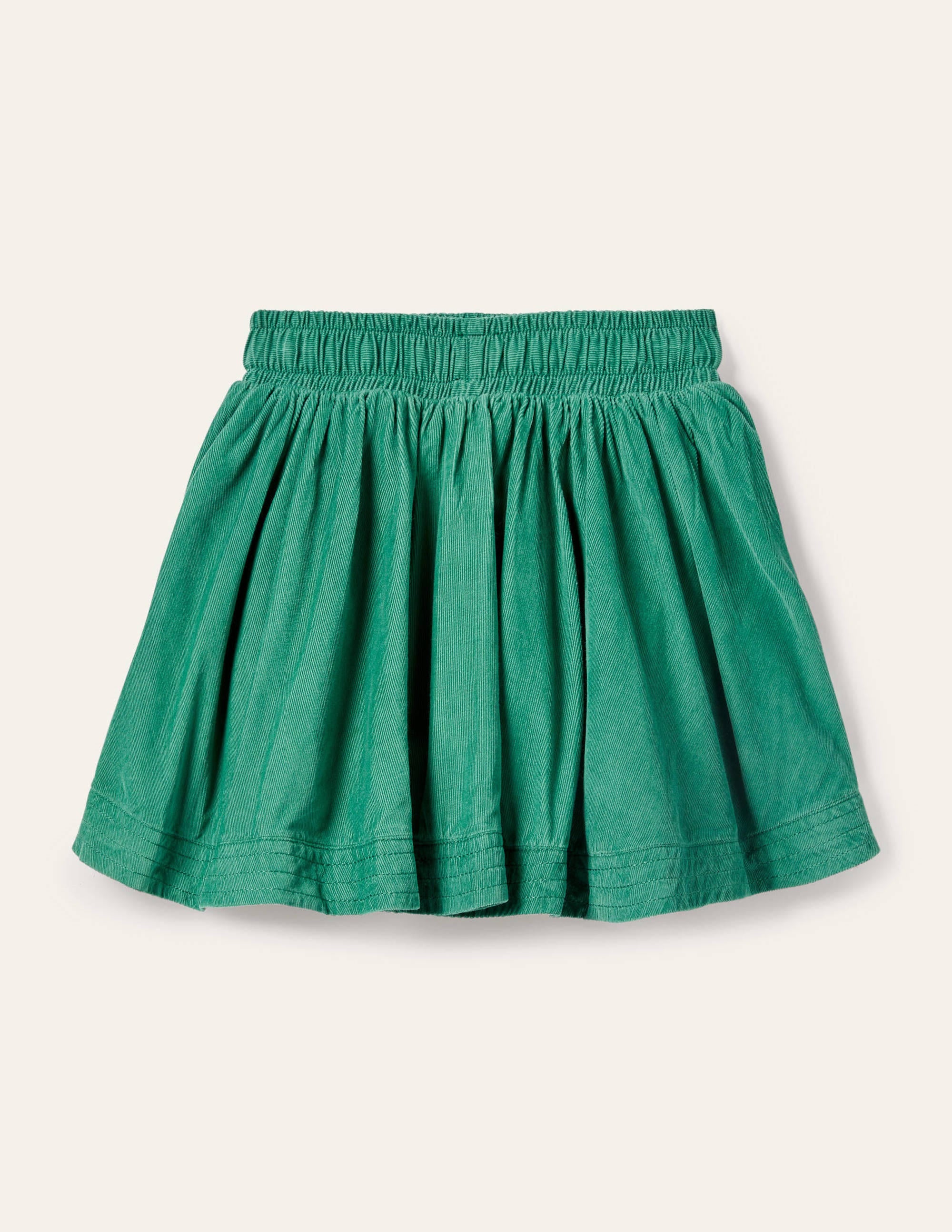 Woven Twirly Skirt-Forest Green - Image 3